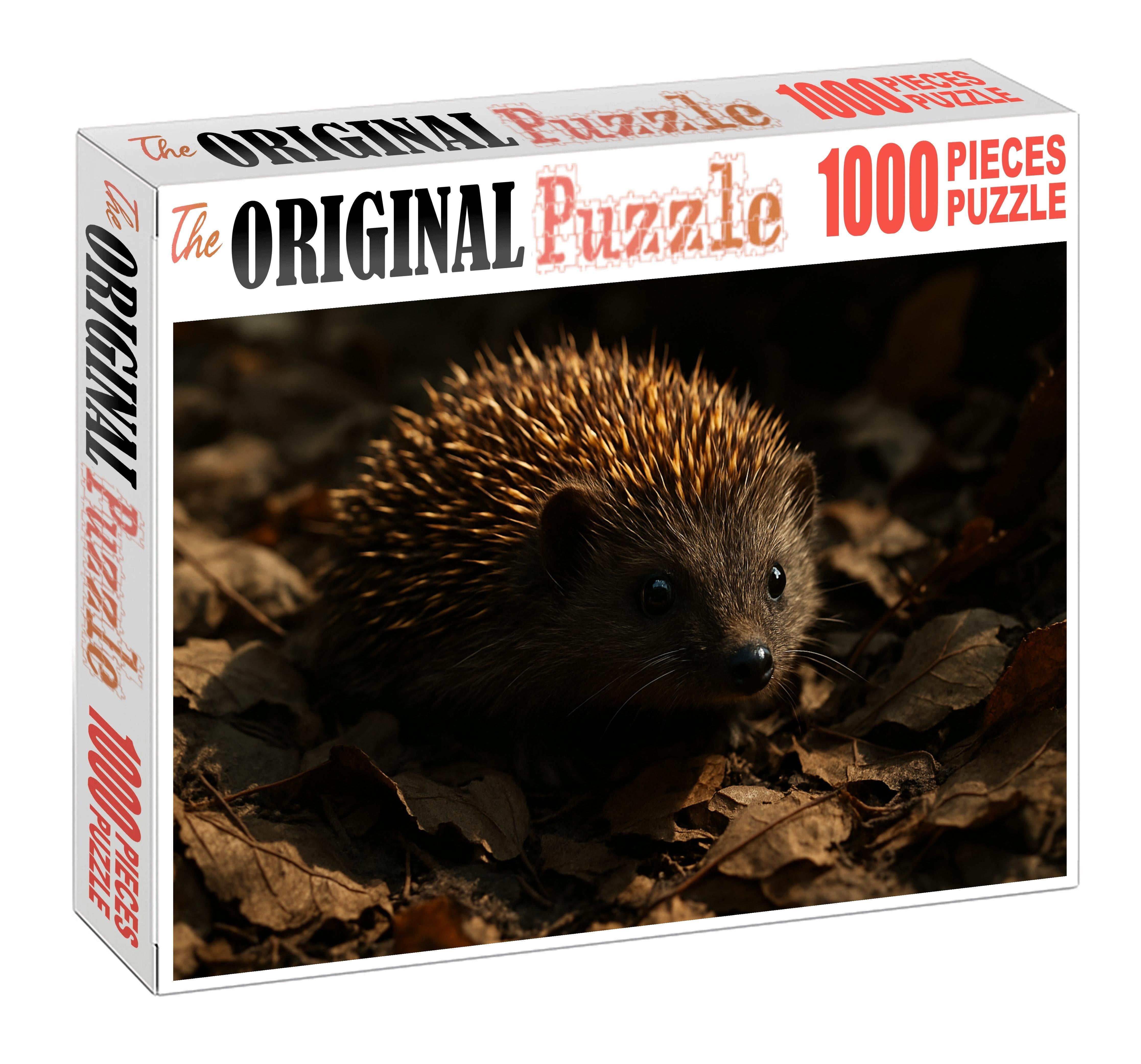 Amber Thorn Beast Compact Forest Dweller with Protective Spiny Hide and Keen Olfactory Senses Wooden Jigsaw Puzzle puzzle