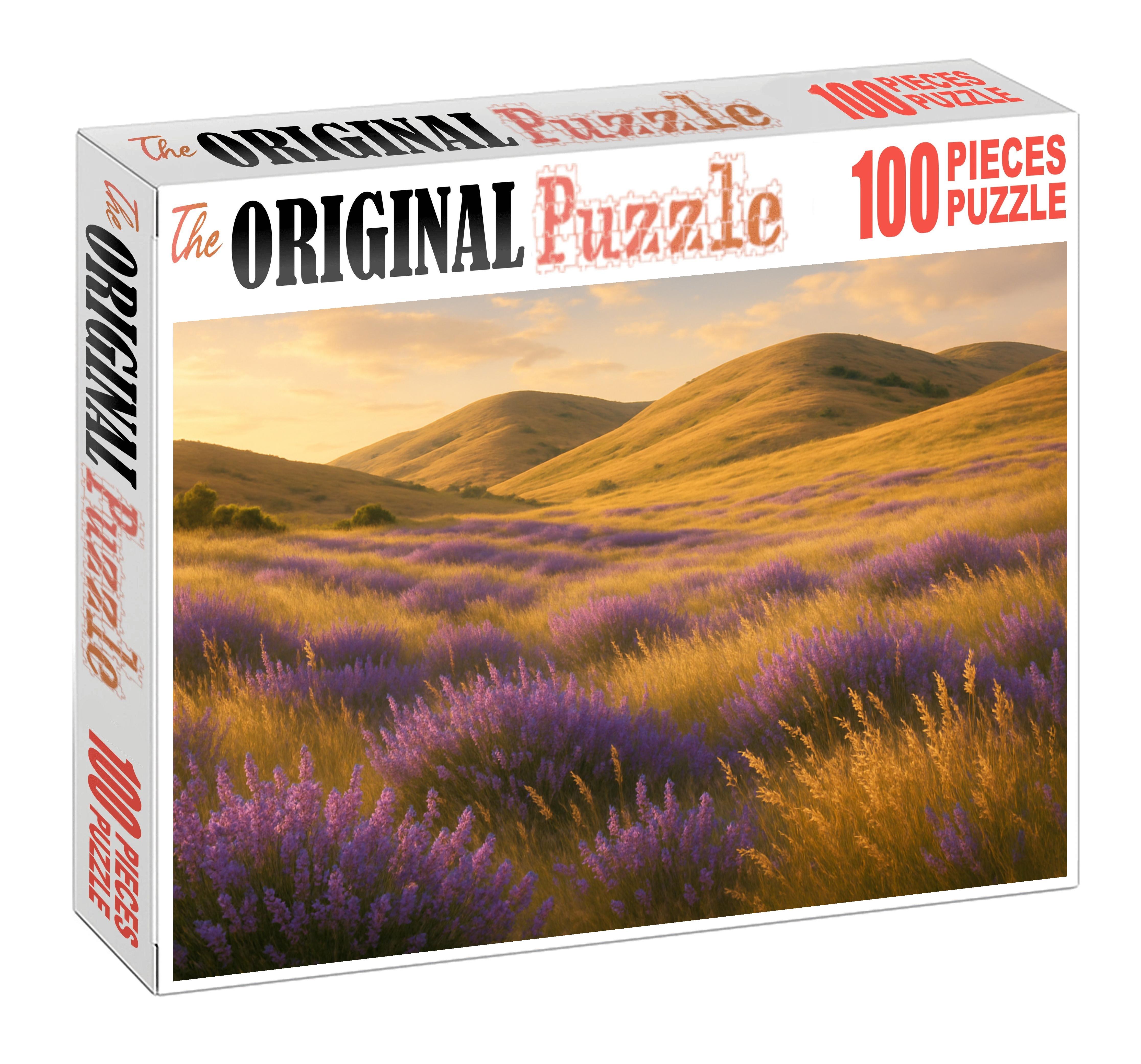 Lavender Meadow Glow Premium Puzzle Pieces