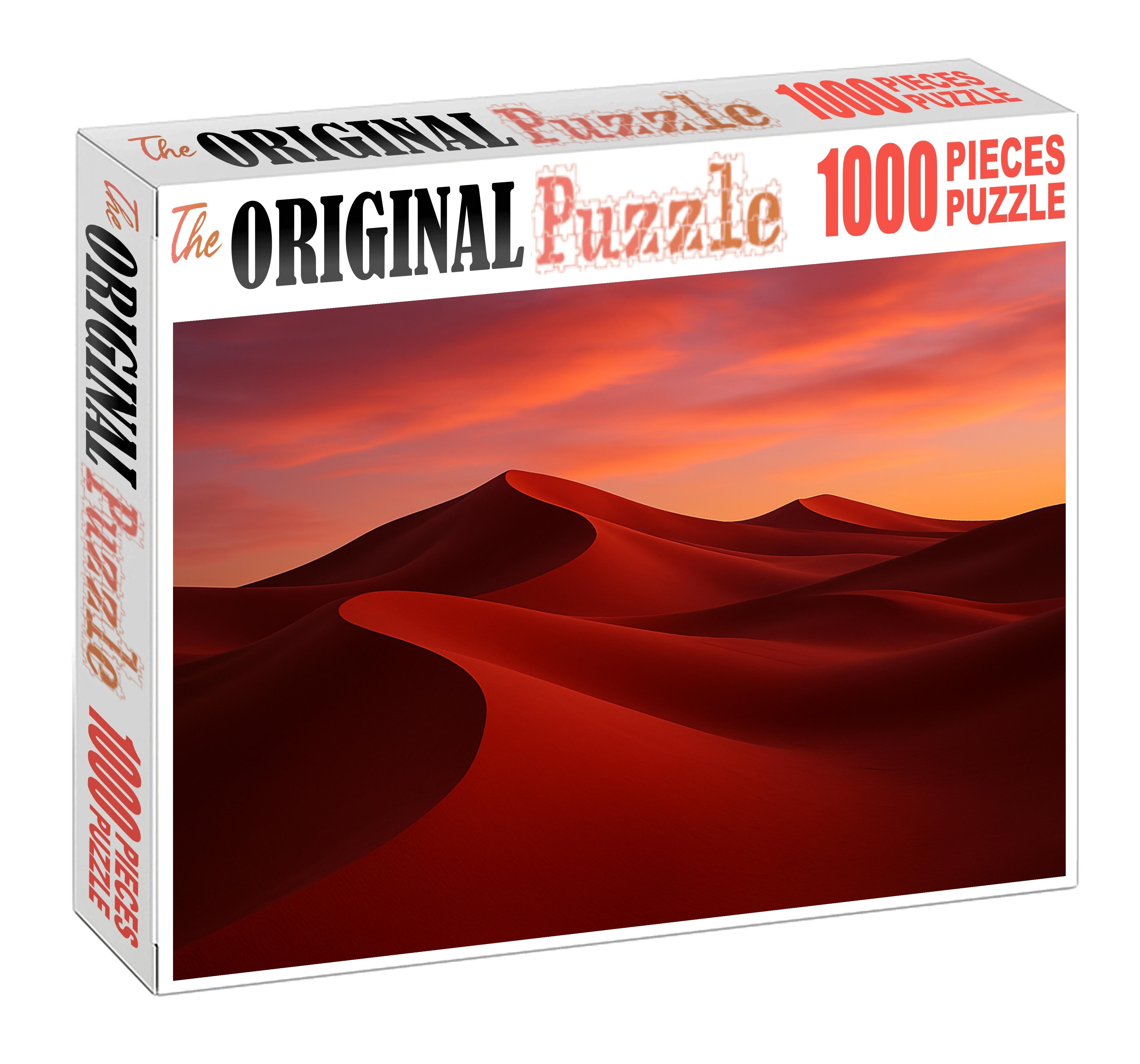 Crimson Evening Sand Dunes 500 Piece Puzzle