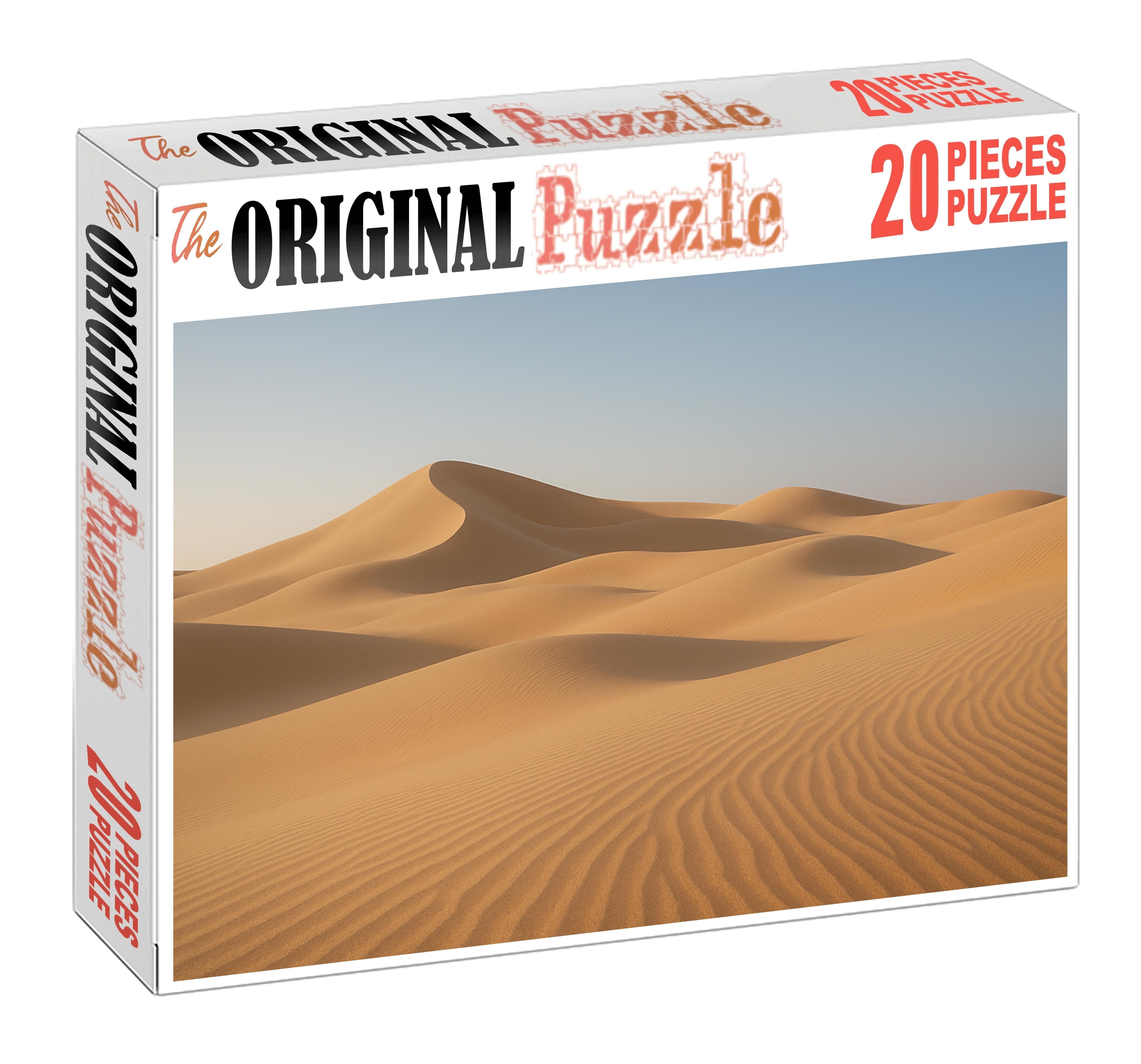 Golden Veil Basin Soft Sands Draped In Morning Light 500 Piece Puzzle