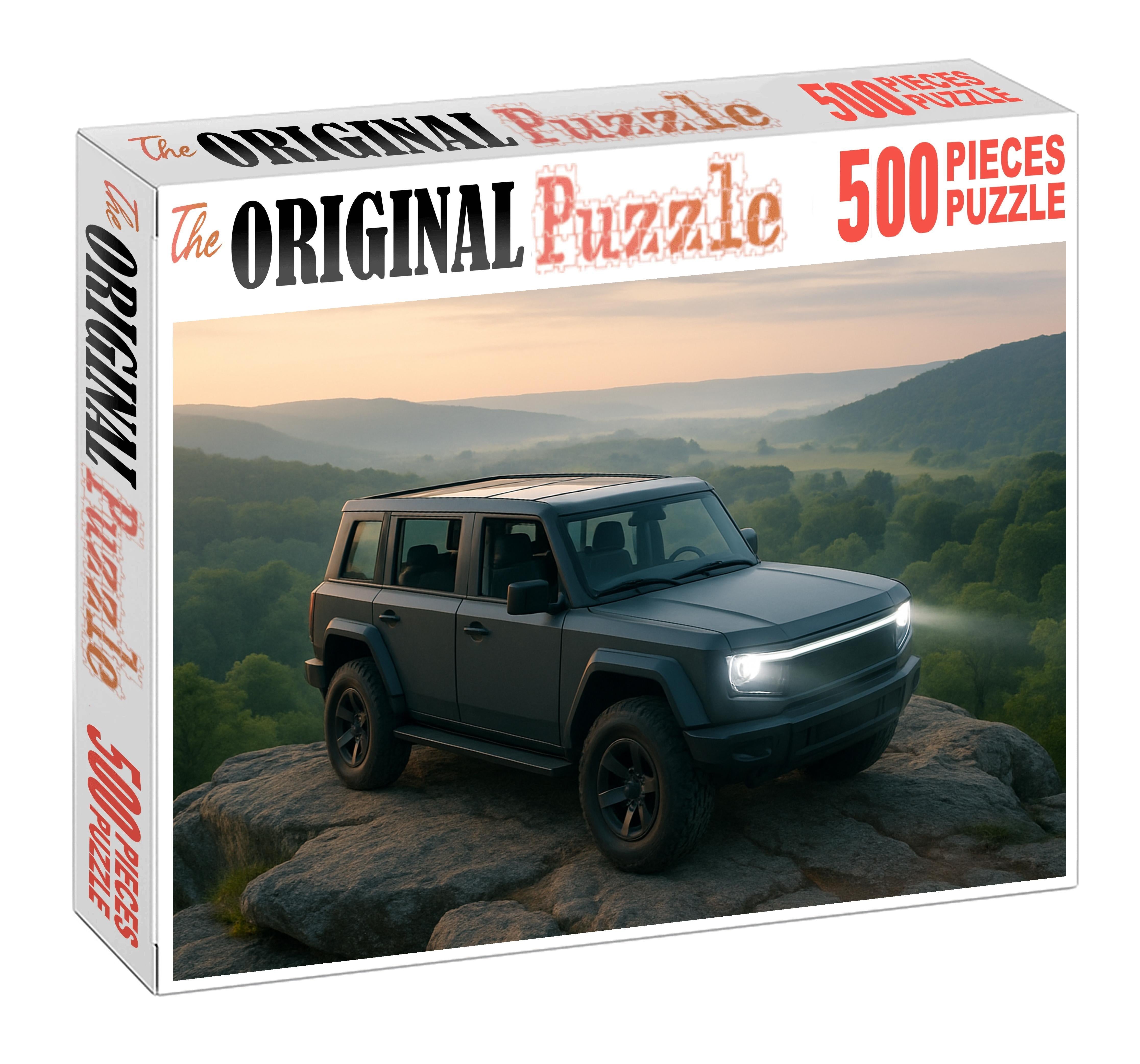 Vanguard Aegis Futuristic Hybrid Adventure Machine Custom Jigsaw Puzzle