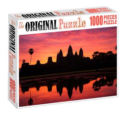 Angkor Wat Situated In Siem Reap Cambodia Recognized By Approximately 7420 Globally As A Majestic Symbol Of Ancient Khmer Architecture Large Format Puzzle