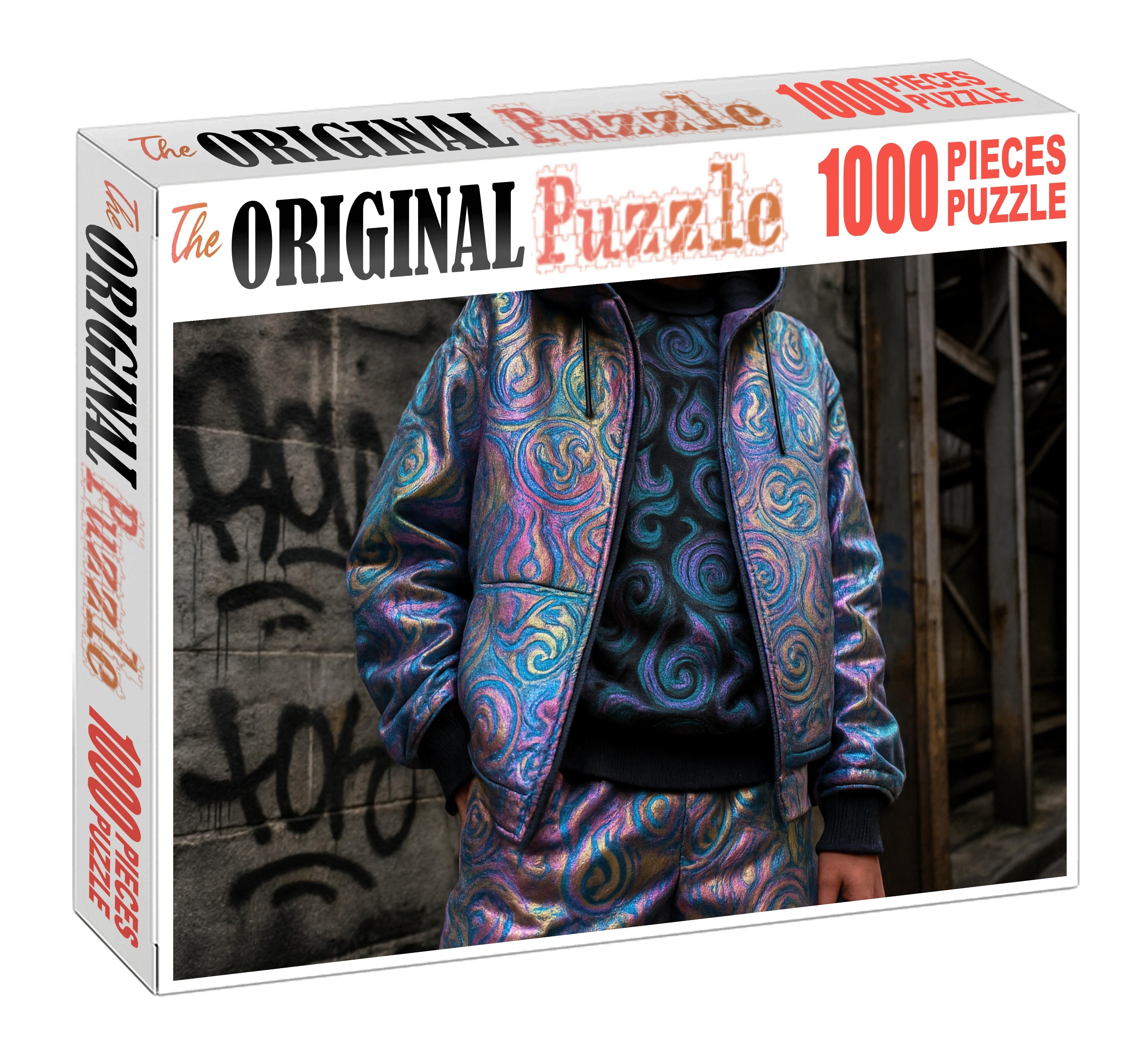 Streetwear Alchemist Urban Fashion Meets Experimental Textile Magic Custom Jigsaw Puzzle