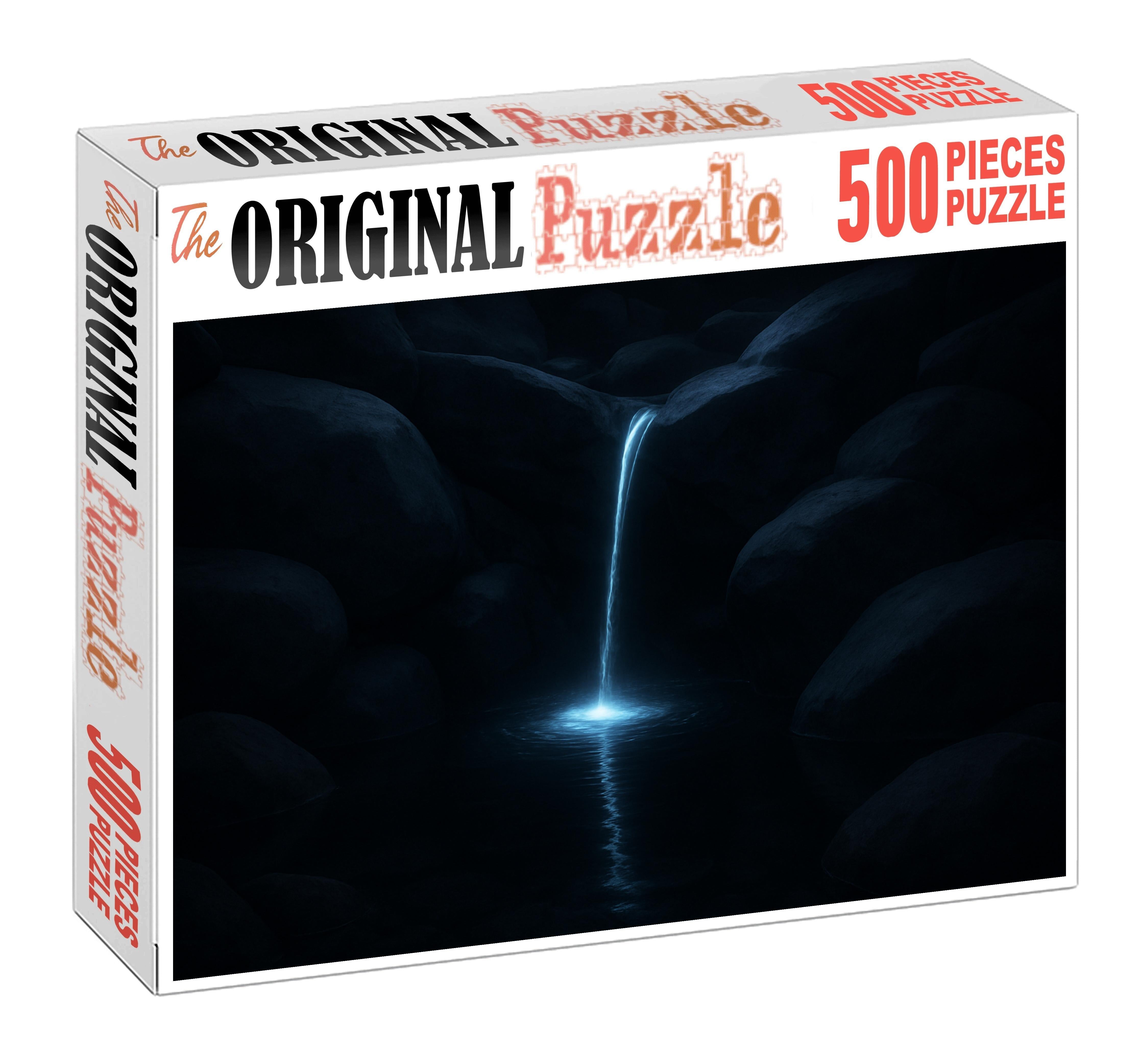 Moonlit Ribbon Plunge Custom Jigsaw Puzzle