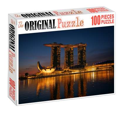 The Marina Bay Sands Singapore Recognized By 6450 Globally For Its Futuristic Hotel And Sky Park Design Unique Puzzle Design