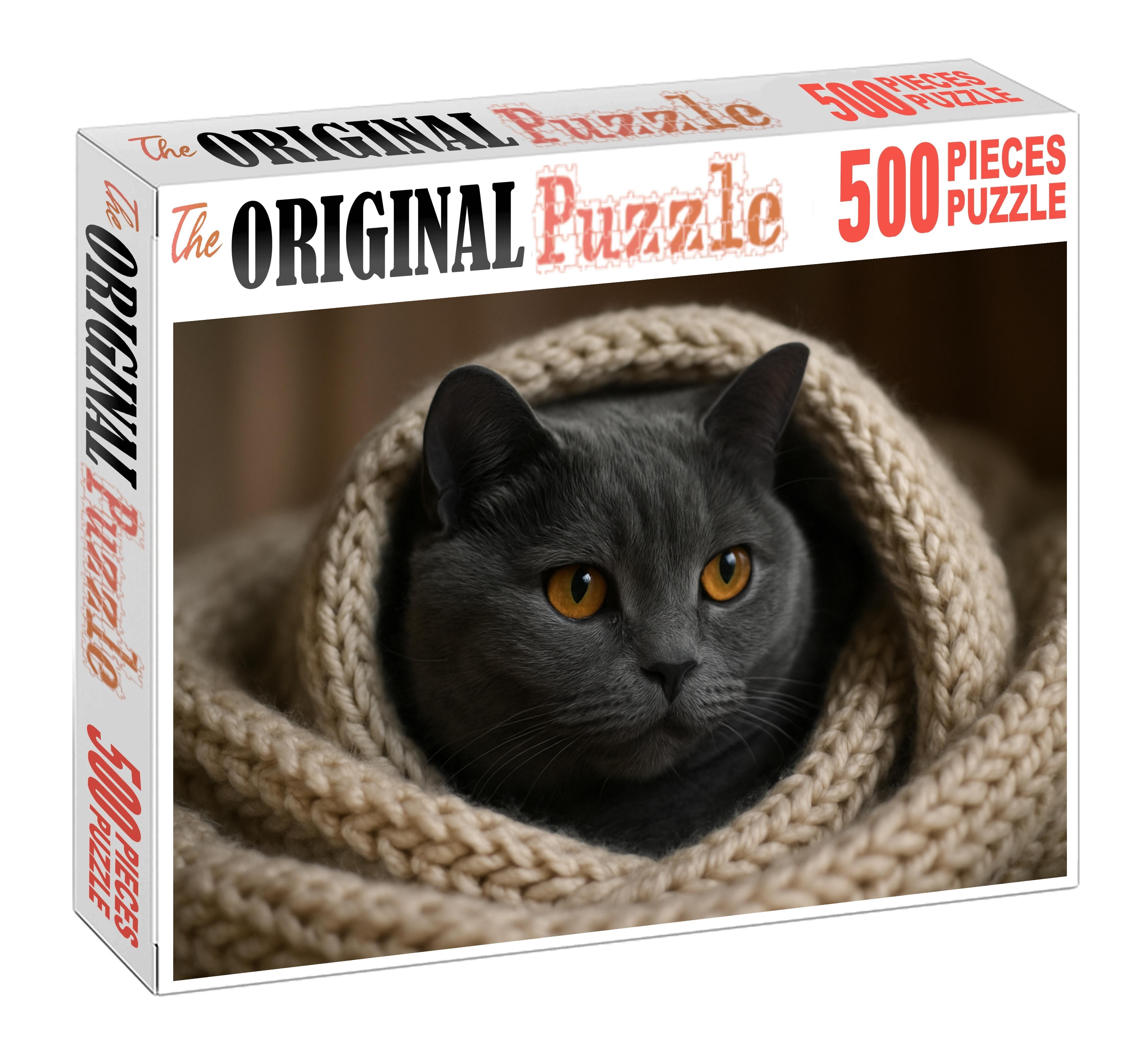 Smoky Blue Scottish Fold Puzzle Collection