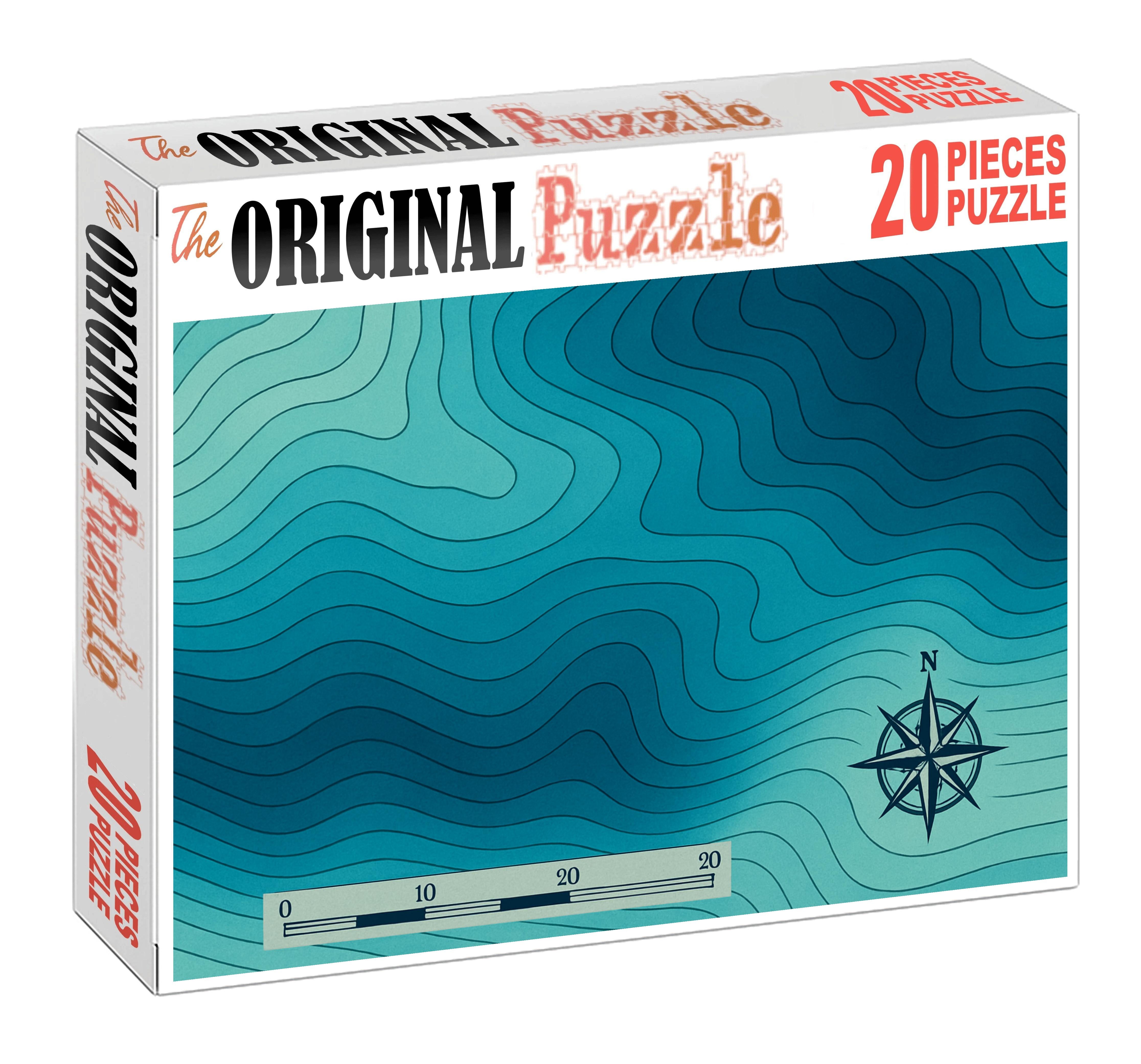 Bathymetric Contour Layering 20 Piece Puzzle