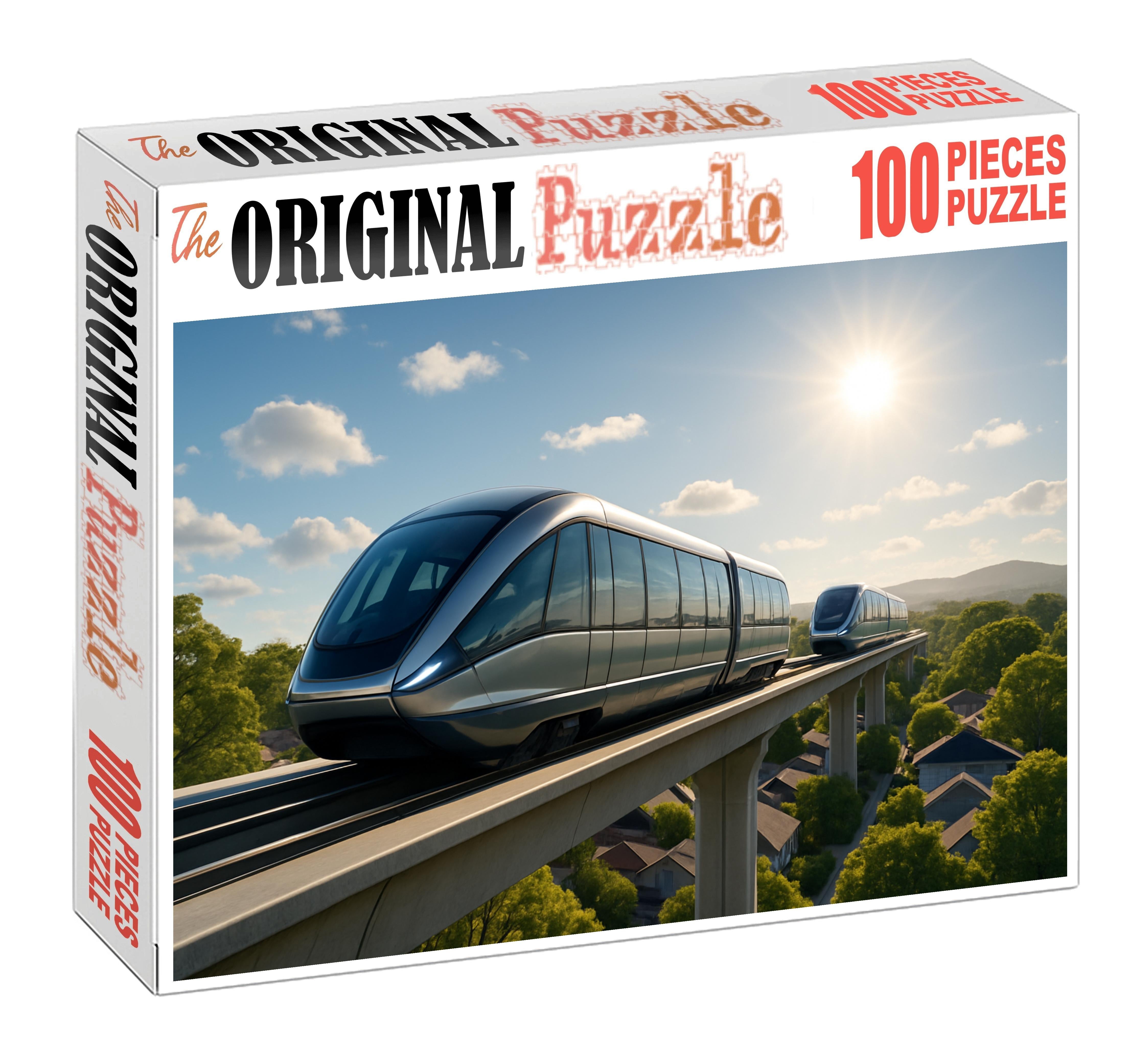 Solar-thermal Powered Monorail 300 Piece Puzzle