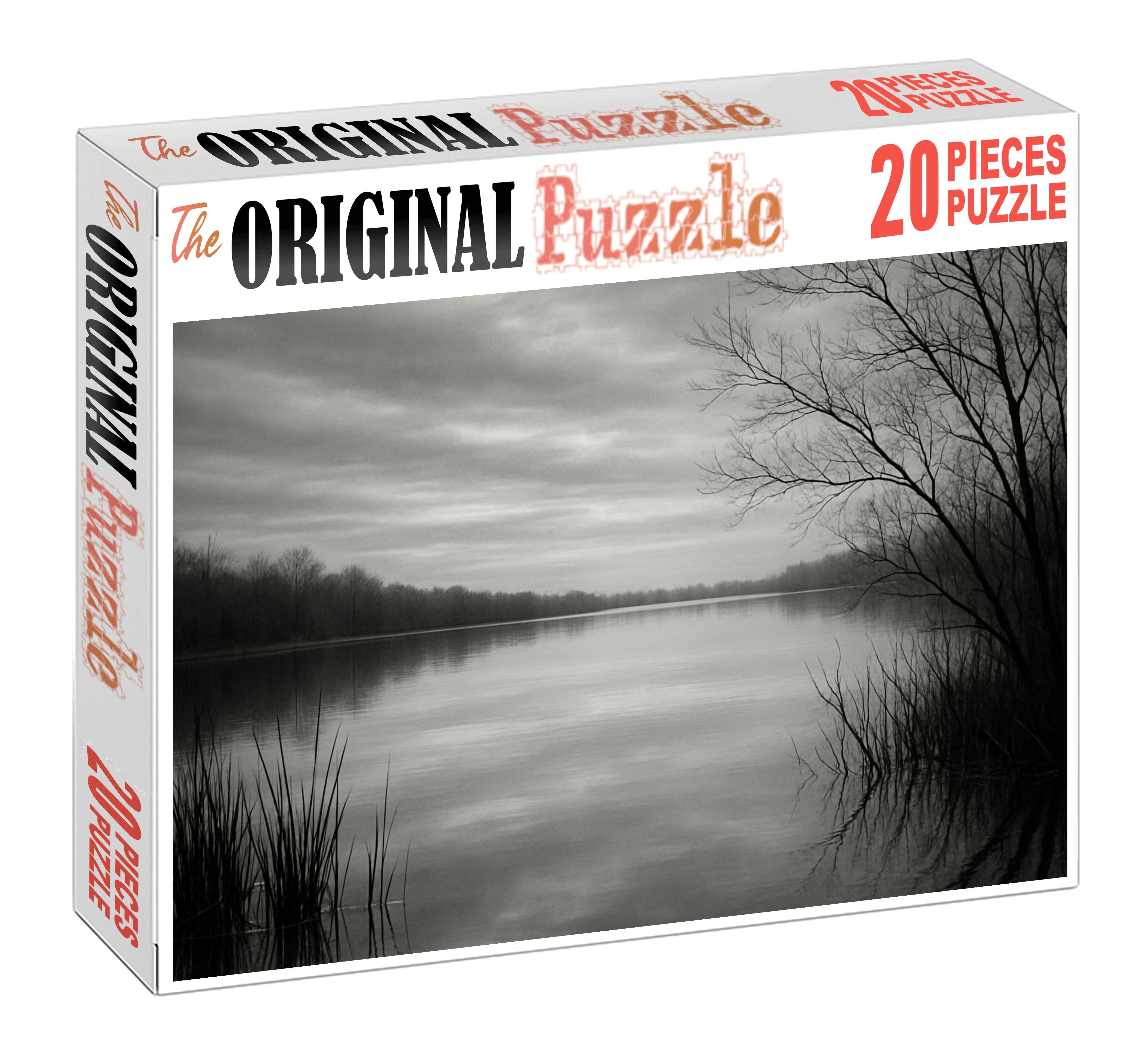 Silver Lake Reflection Premium Puzzle Pieces