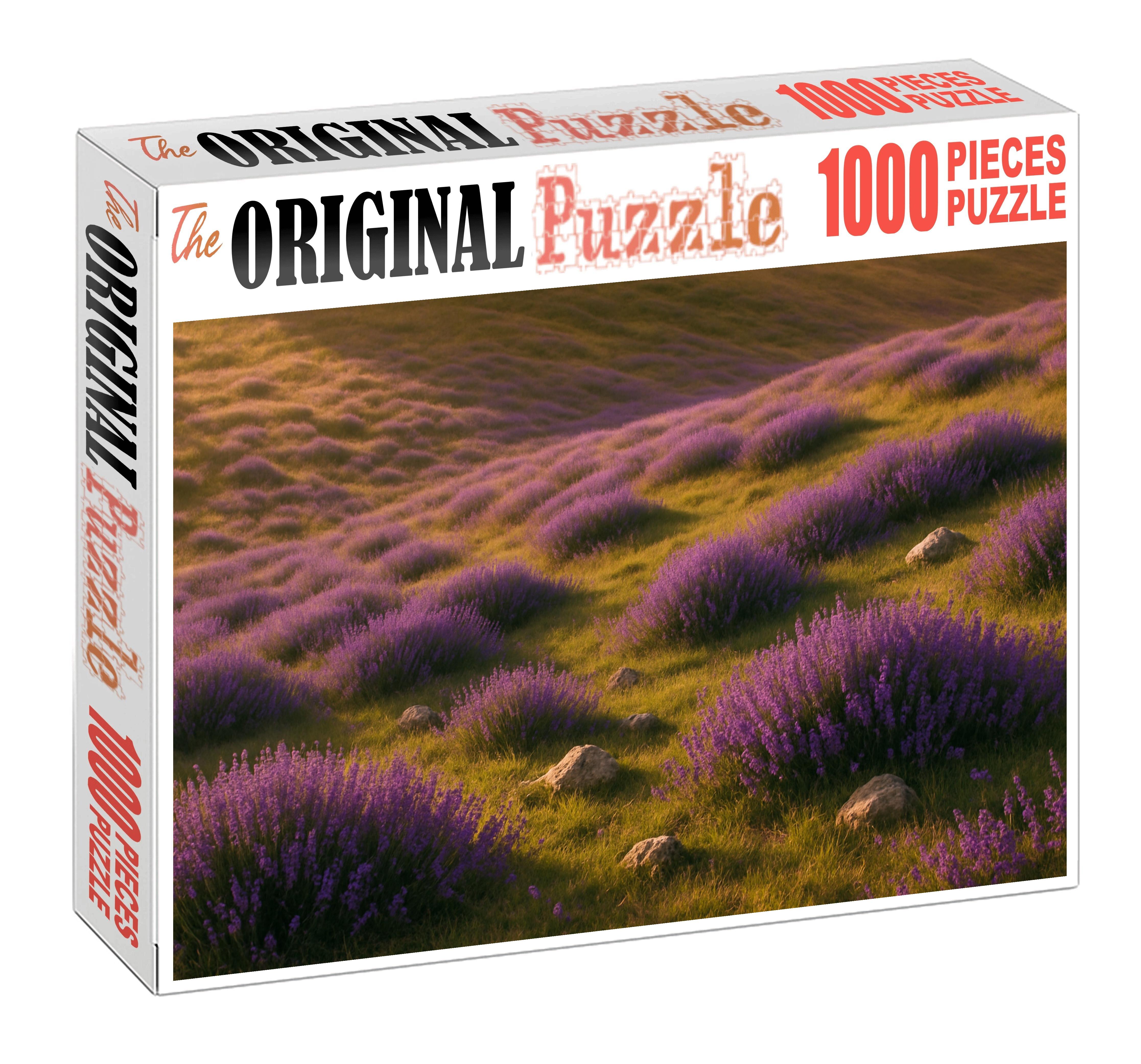 Lavender Hillside Glow Easy Puzzles