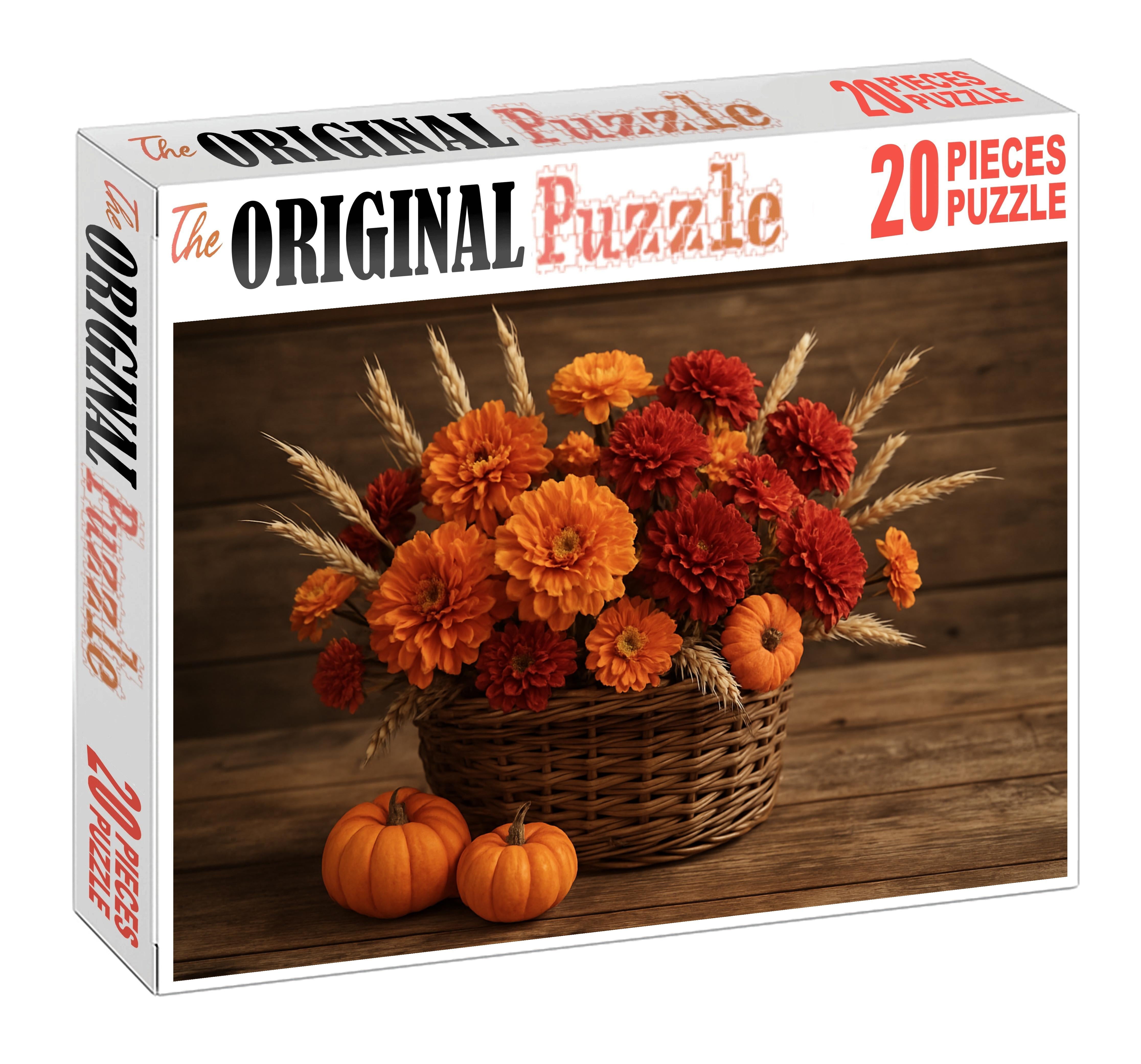 Rustic Autumn Bounty Basket Challenging Puzzles