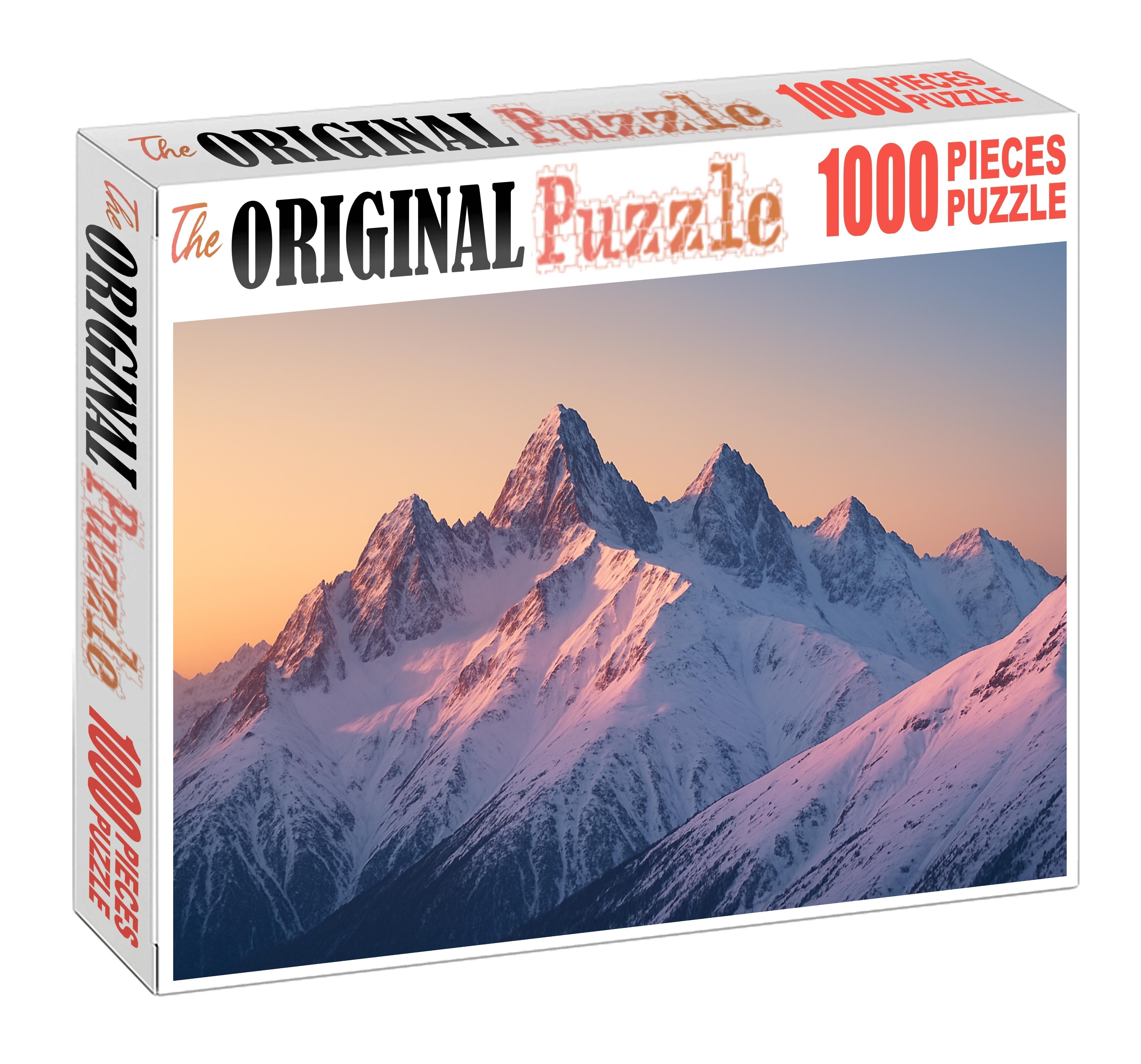 Snow-capped Ridge At Dawn 20 Piece Puzzle