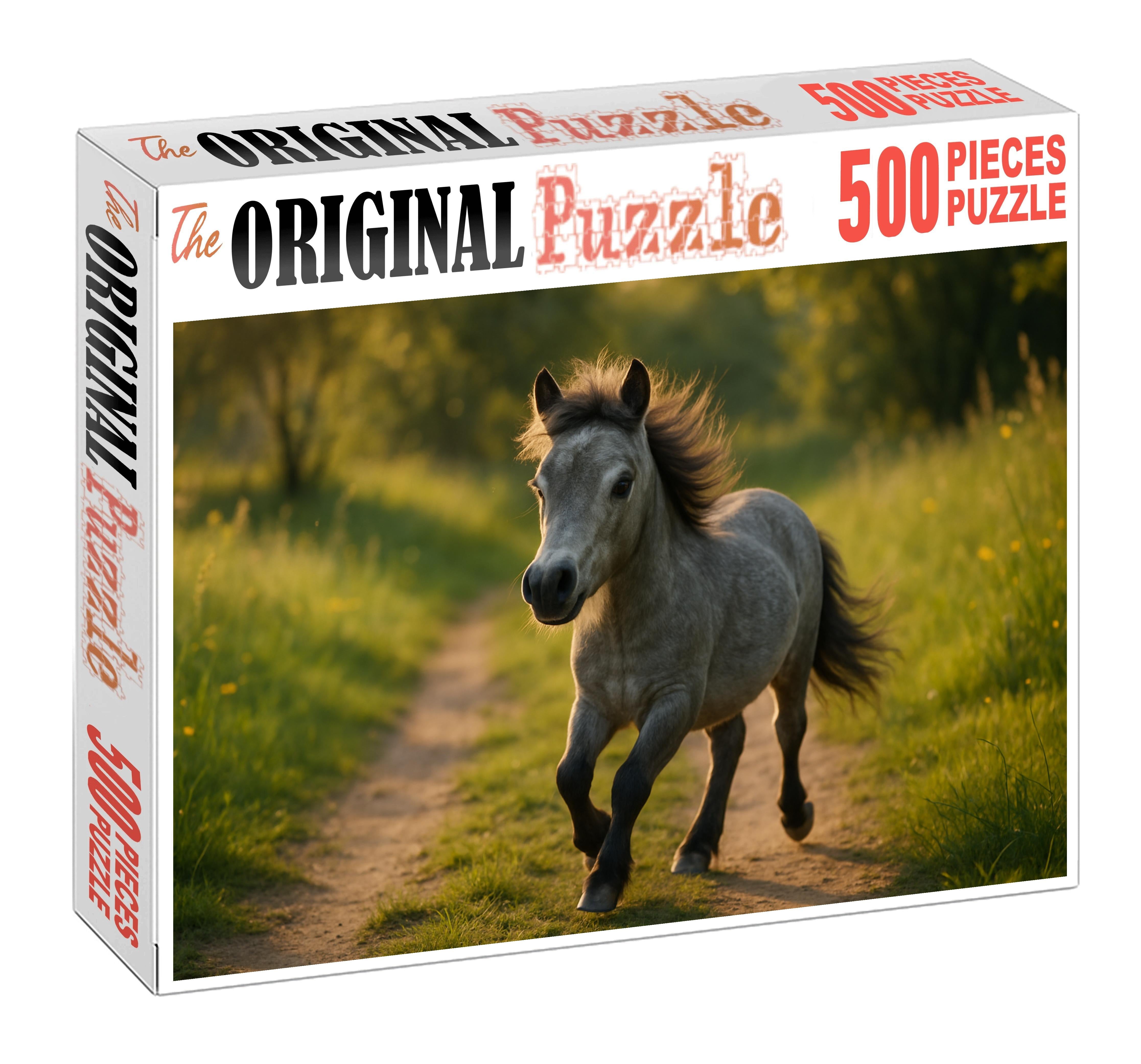 Silver Lining Pony Agile Gray With Playful Spirit Challenging Puzzles