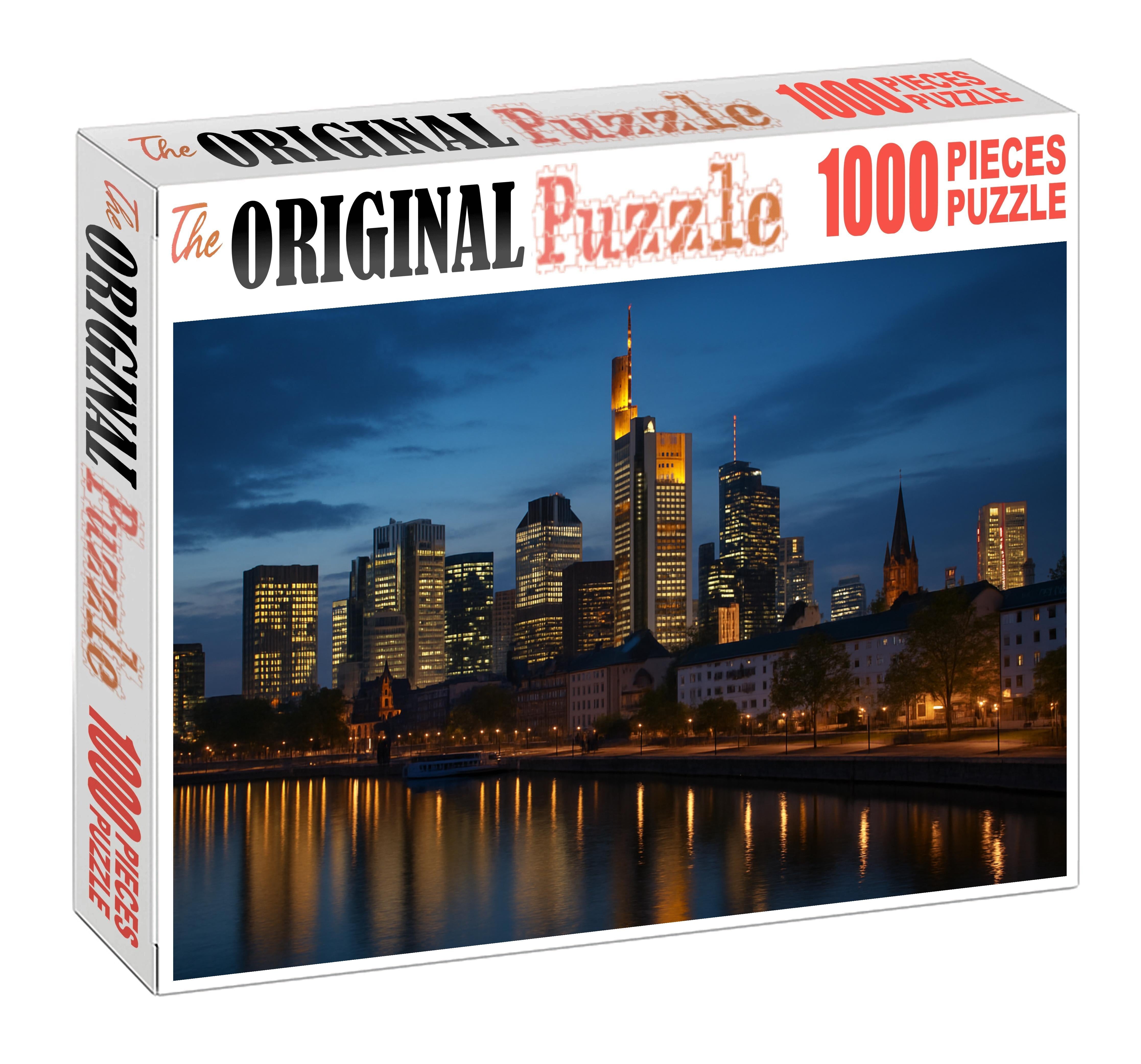 Frankfurt Skyline Europes Financial Powerhouse With A Towering Profile 300 Piece Puzzle