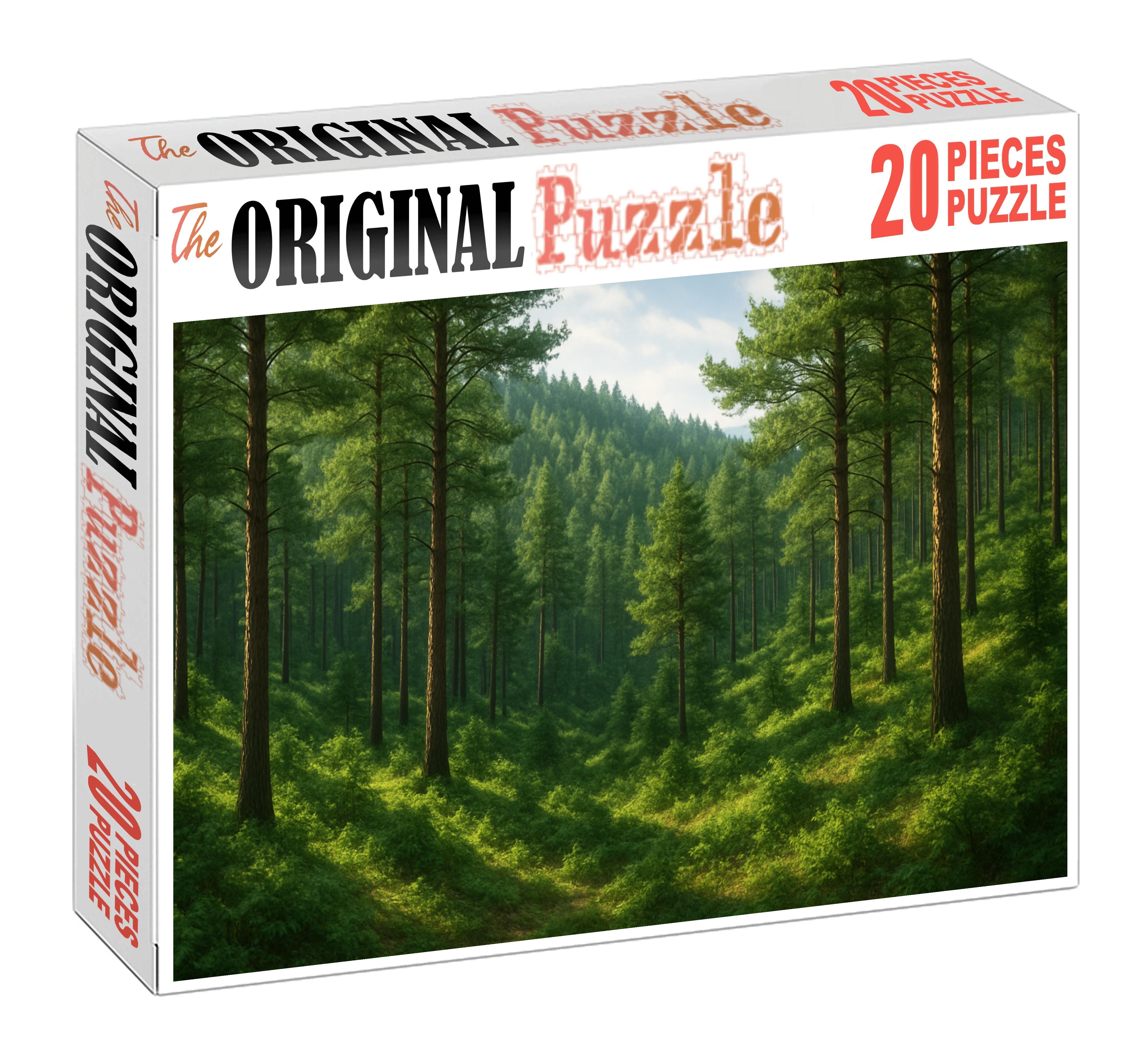 Verdant Foothills With Whispering Pines Mini Puzzle