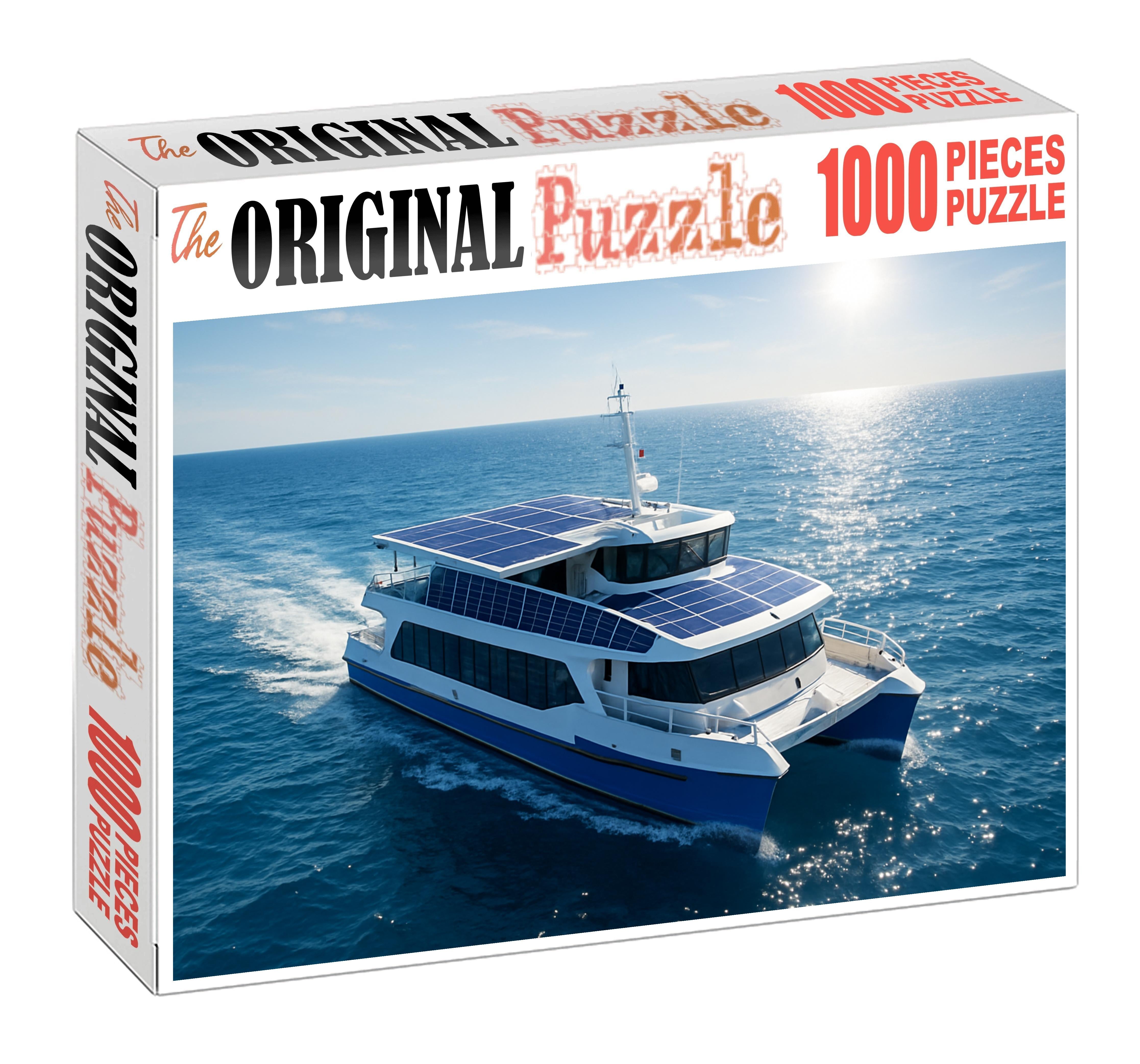 Hybrid Solar-wind Powered Coastal Ferry Puzzle For Kids