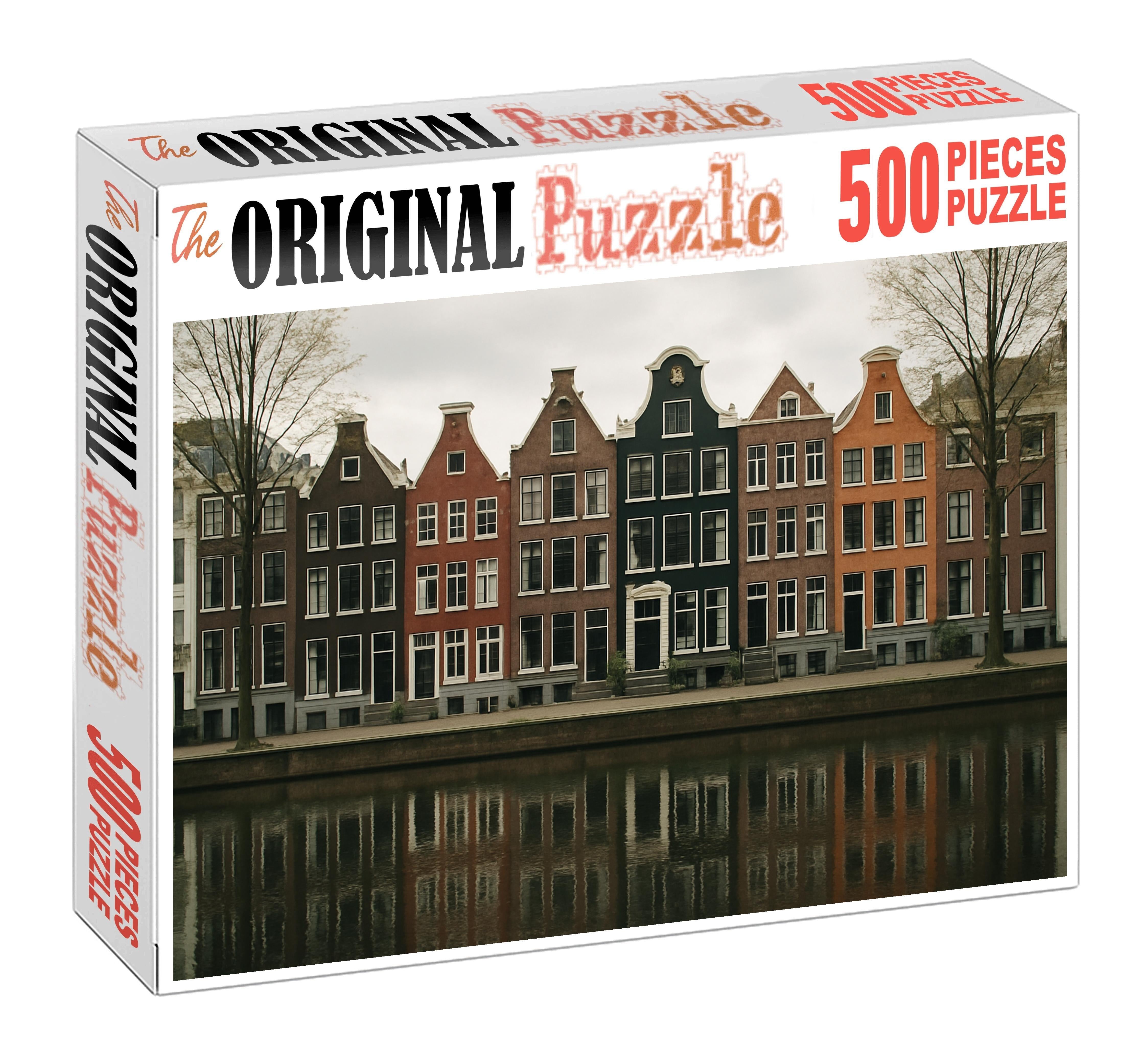 Amsterdam Canal Ring Skyline A Historic And Intimate Urban Profile 300 Piece Puzzle