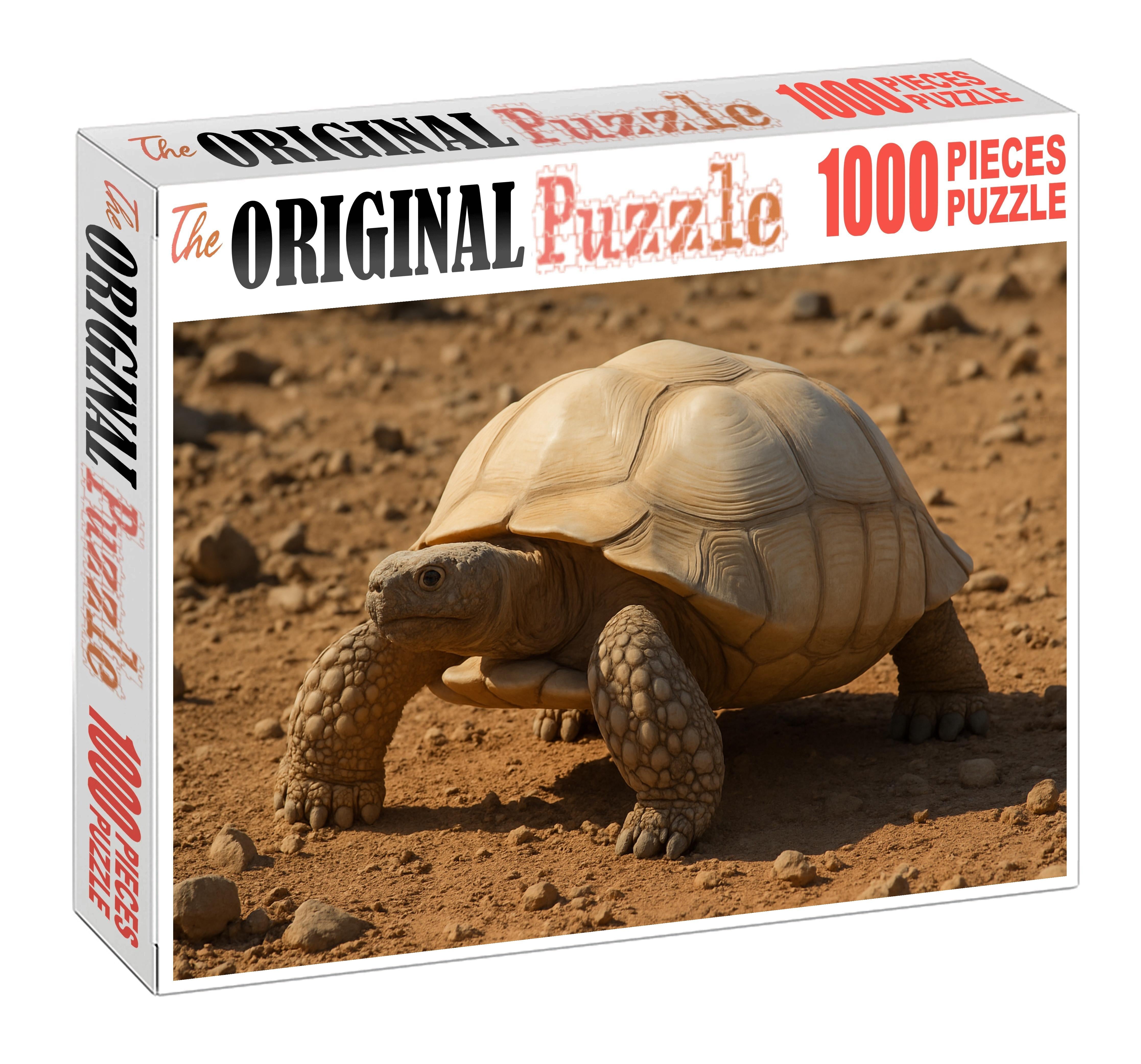 Ivory Ridgeback Tortoise Robust Reptile With High Domed Shell And Rugged Scales 100 Piece Puzzle