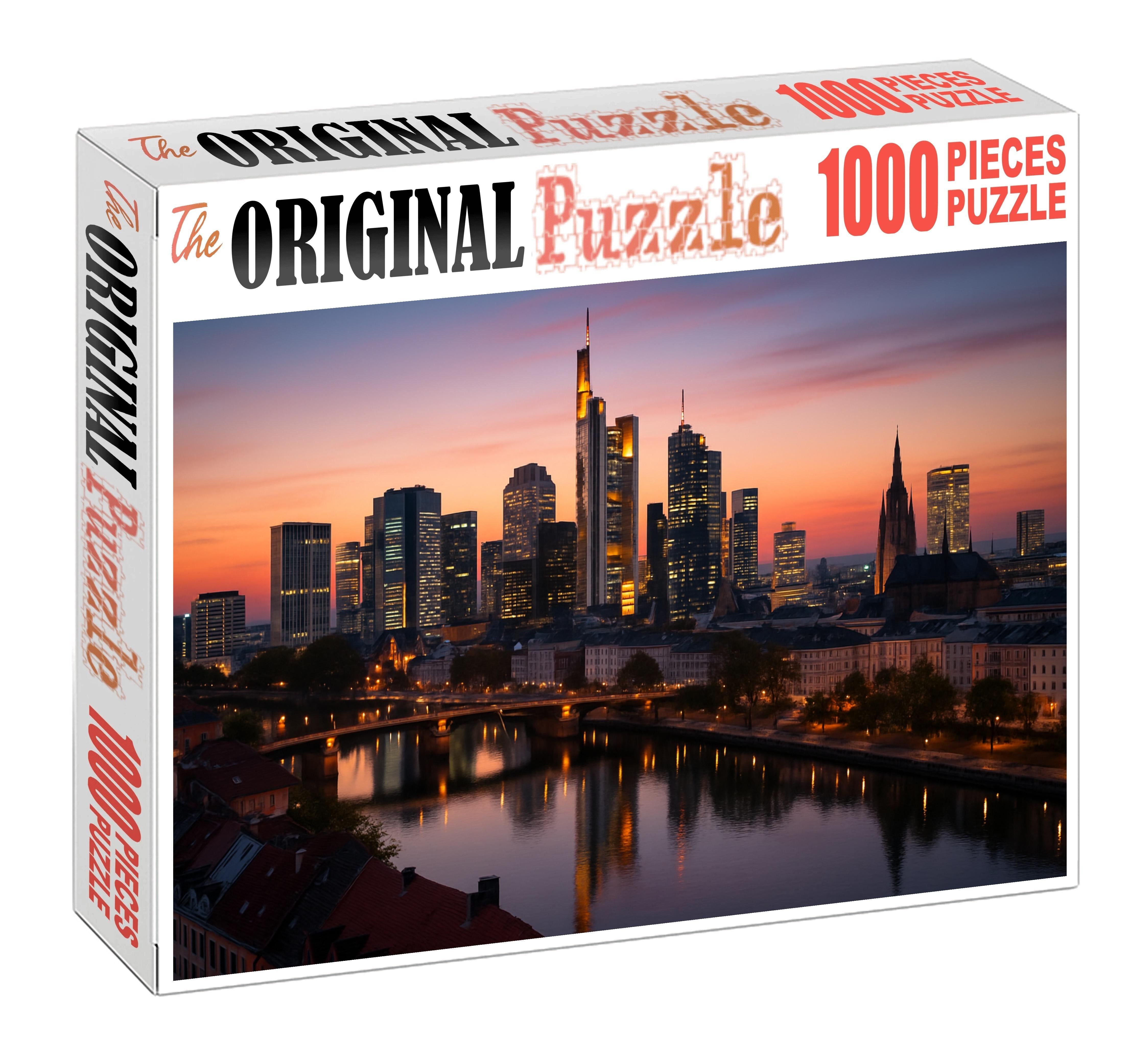Frankfurt Skyline Germanys Leading Financial District And One Of Europes Most Prominent High-rise Clusters 200 Piece Puzzle