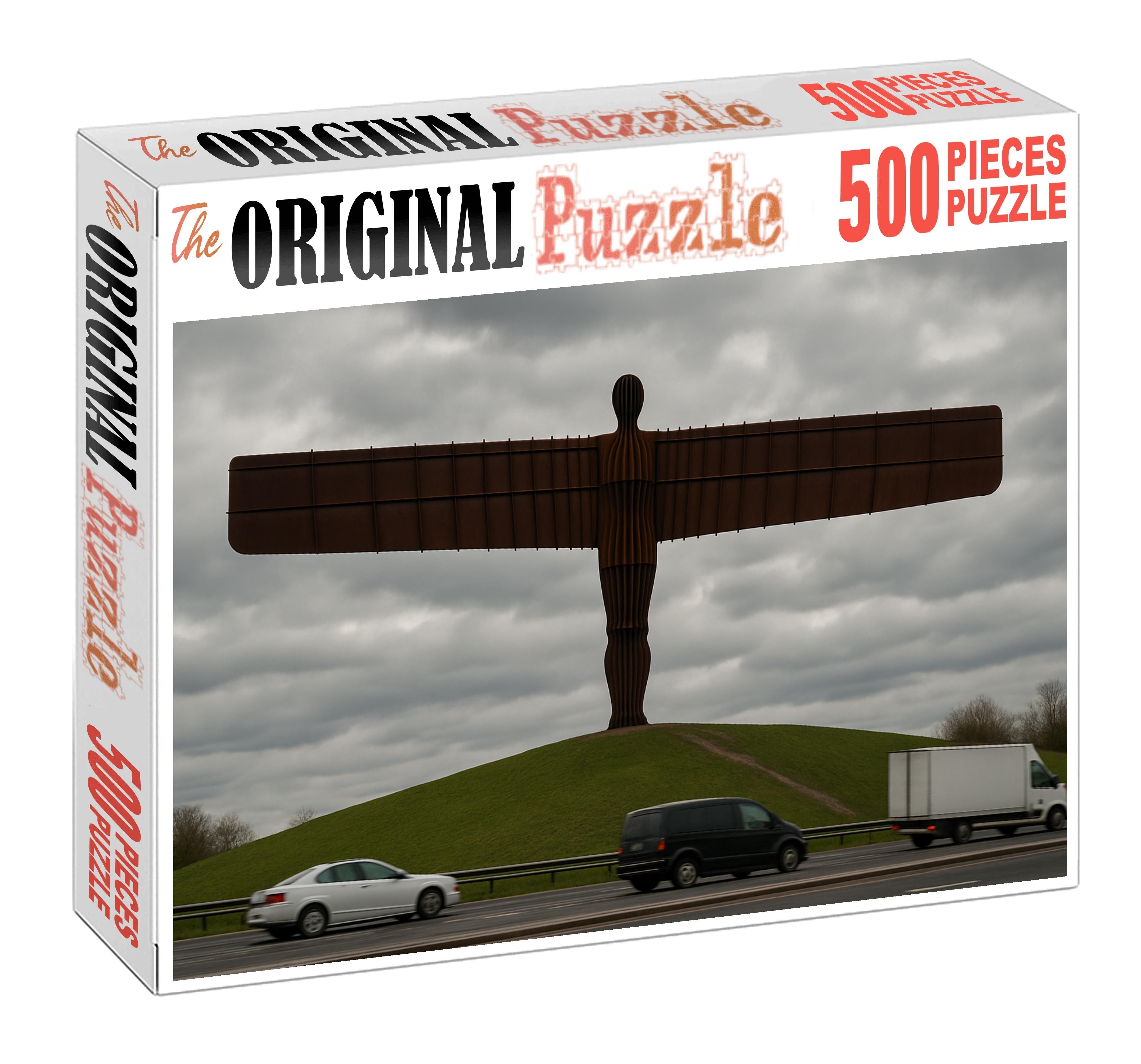 Angel Of The North Located In Gateshead England Recognized By 6235 As A Symbol Of Contemporary Public Art 20 Piece Puzzle