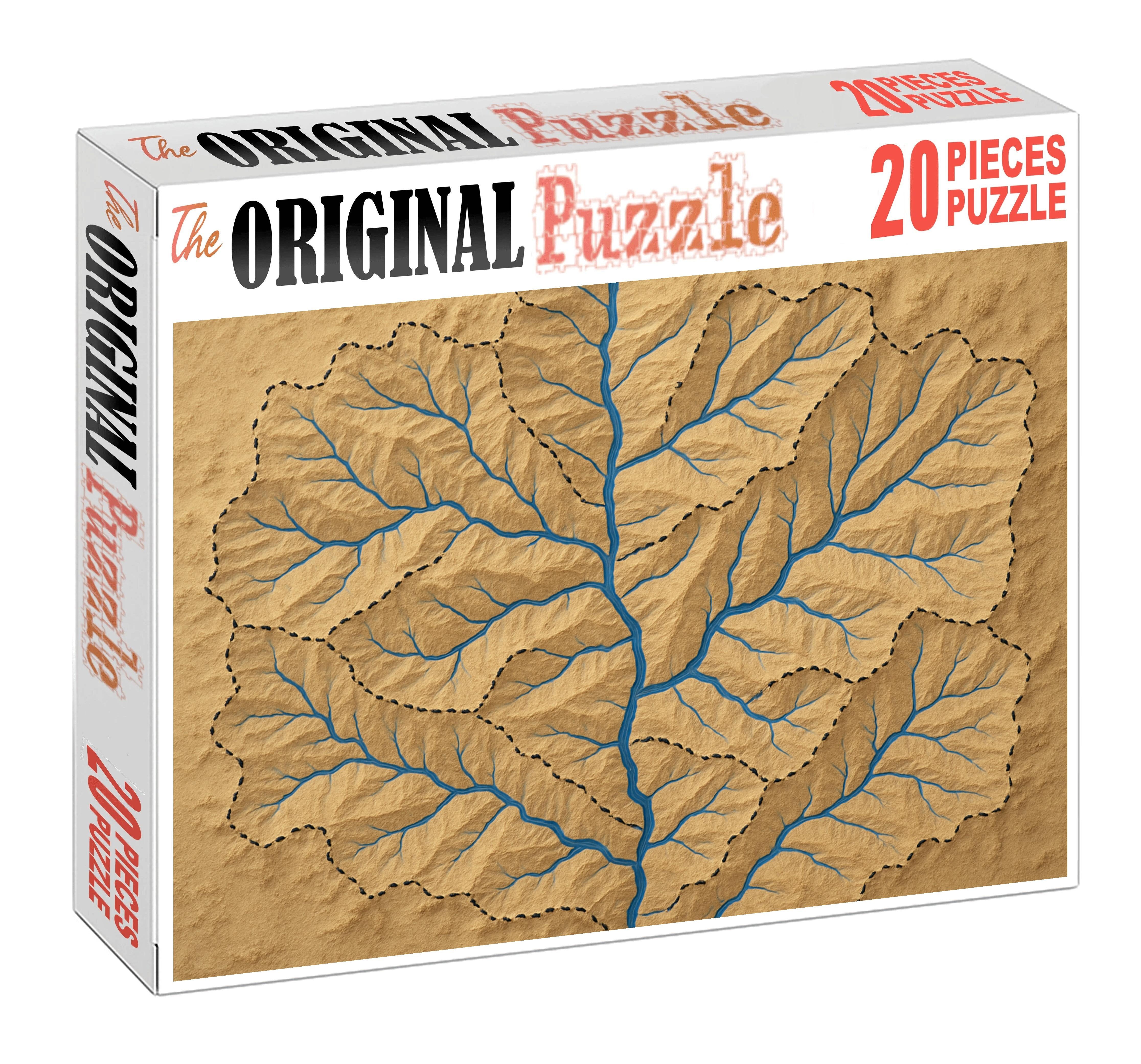 Fluvial Basin Hydrology Map Puzzle For Adults