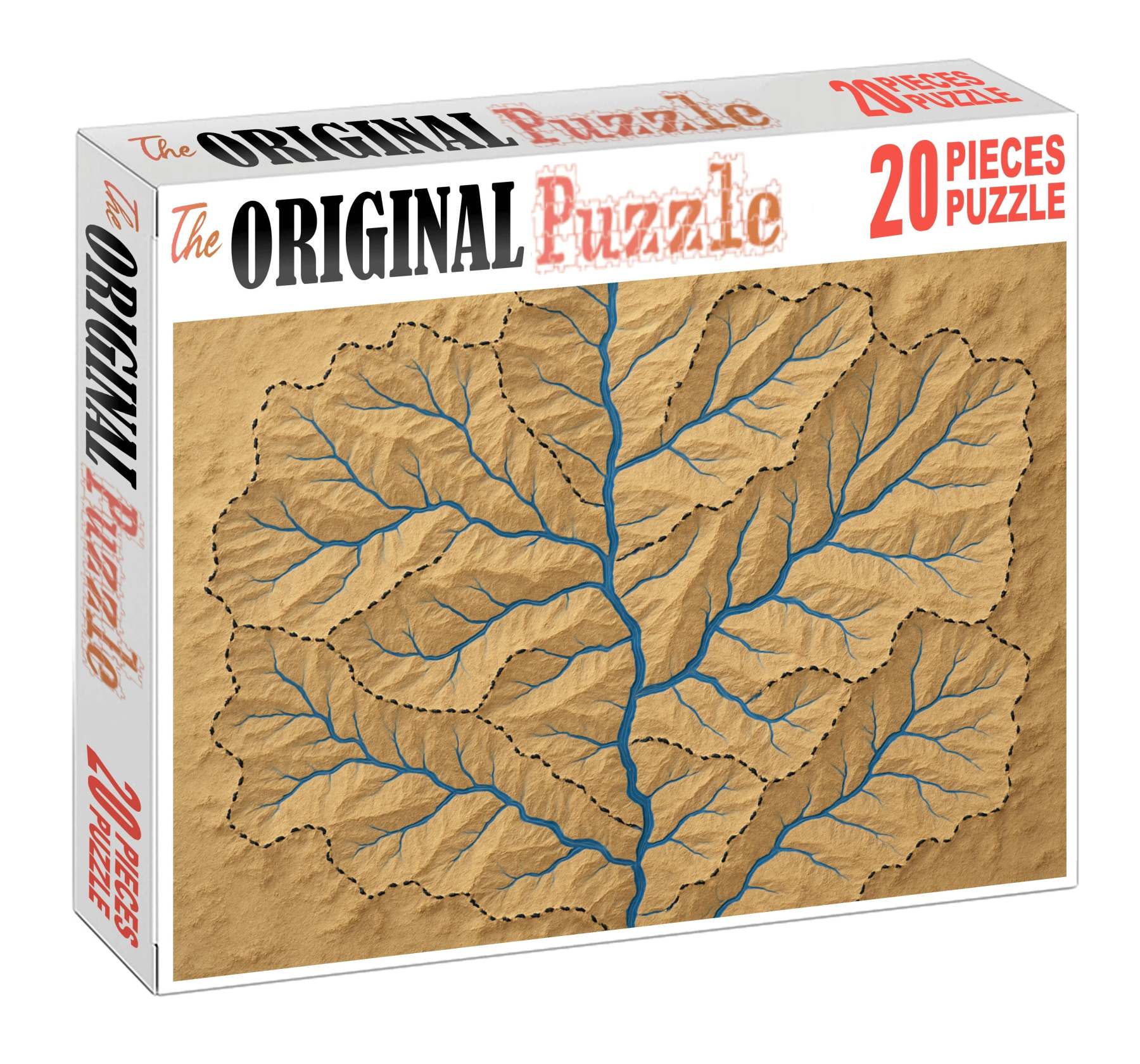 Fluvial Basin Hydrology Map Puzzle For Adults
