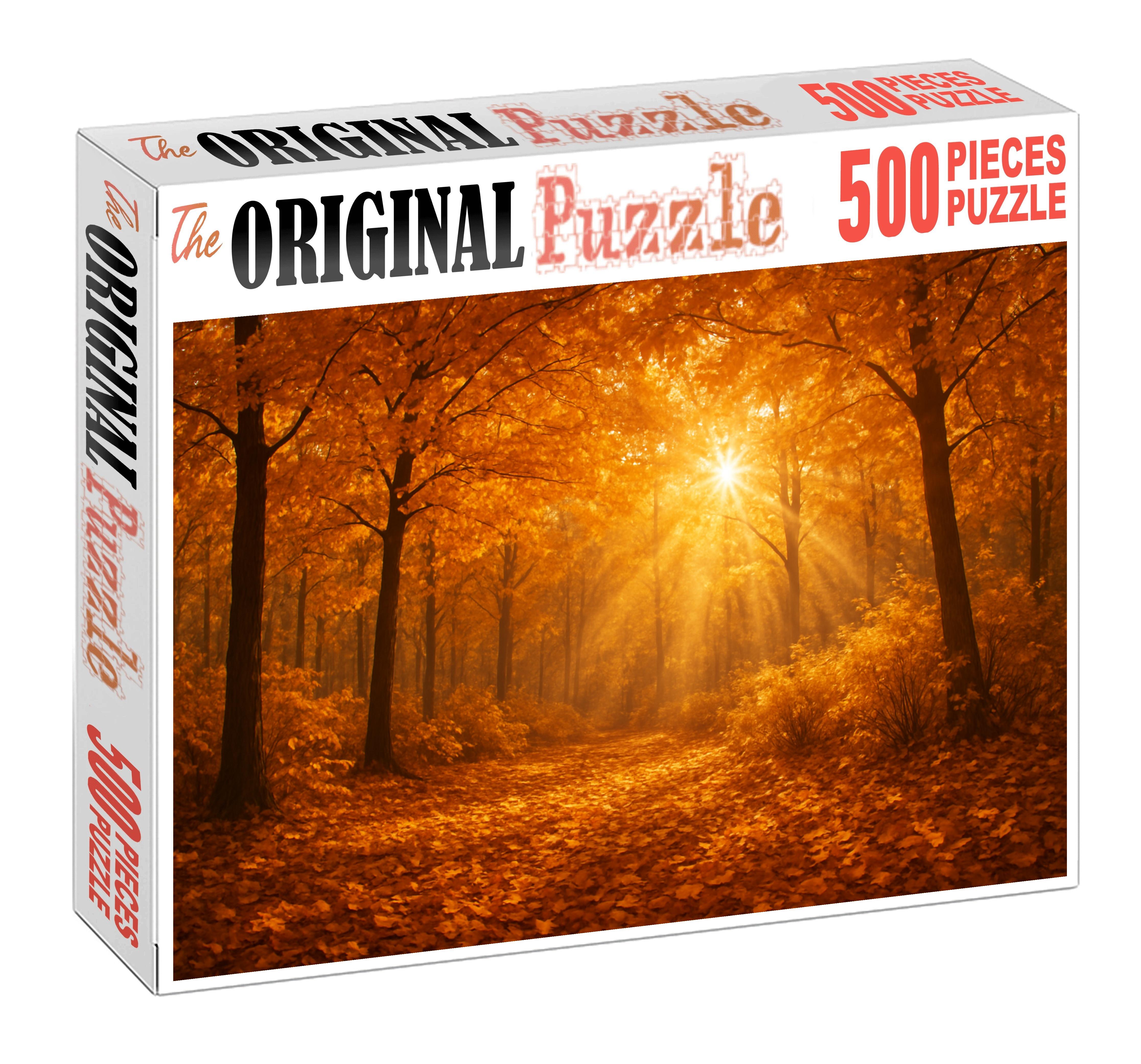 Amber Leaf Retreat 1000 Piece Puzzle