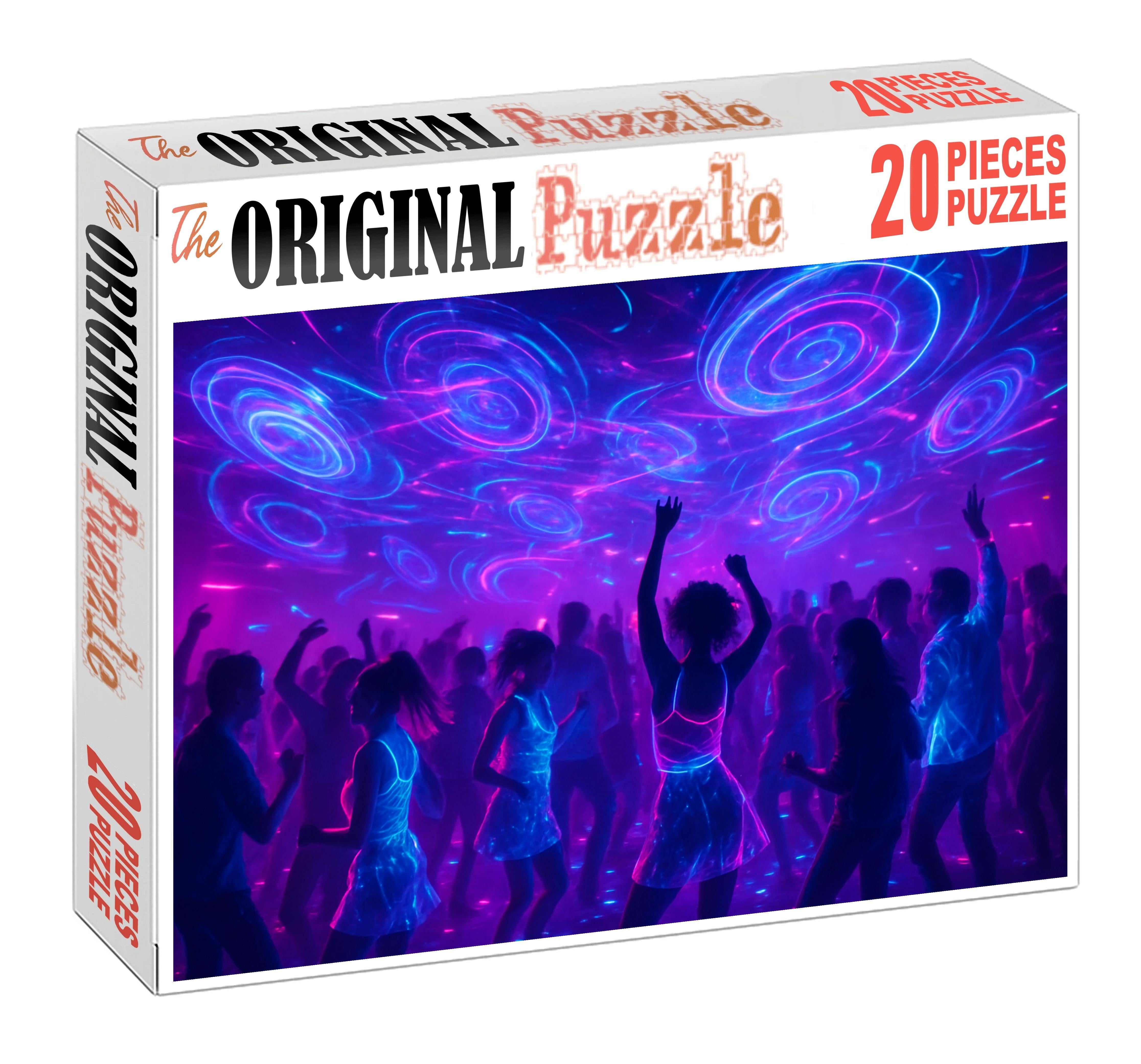 Digital Dreamwave Party Euphoric Synth Grooves And Neon Backdrops Mini Puzzle