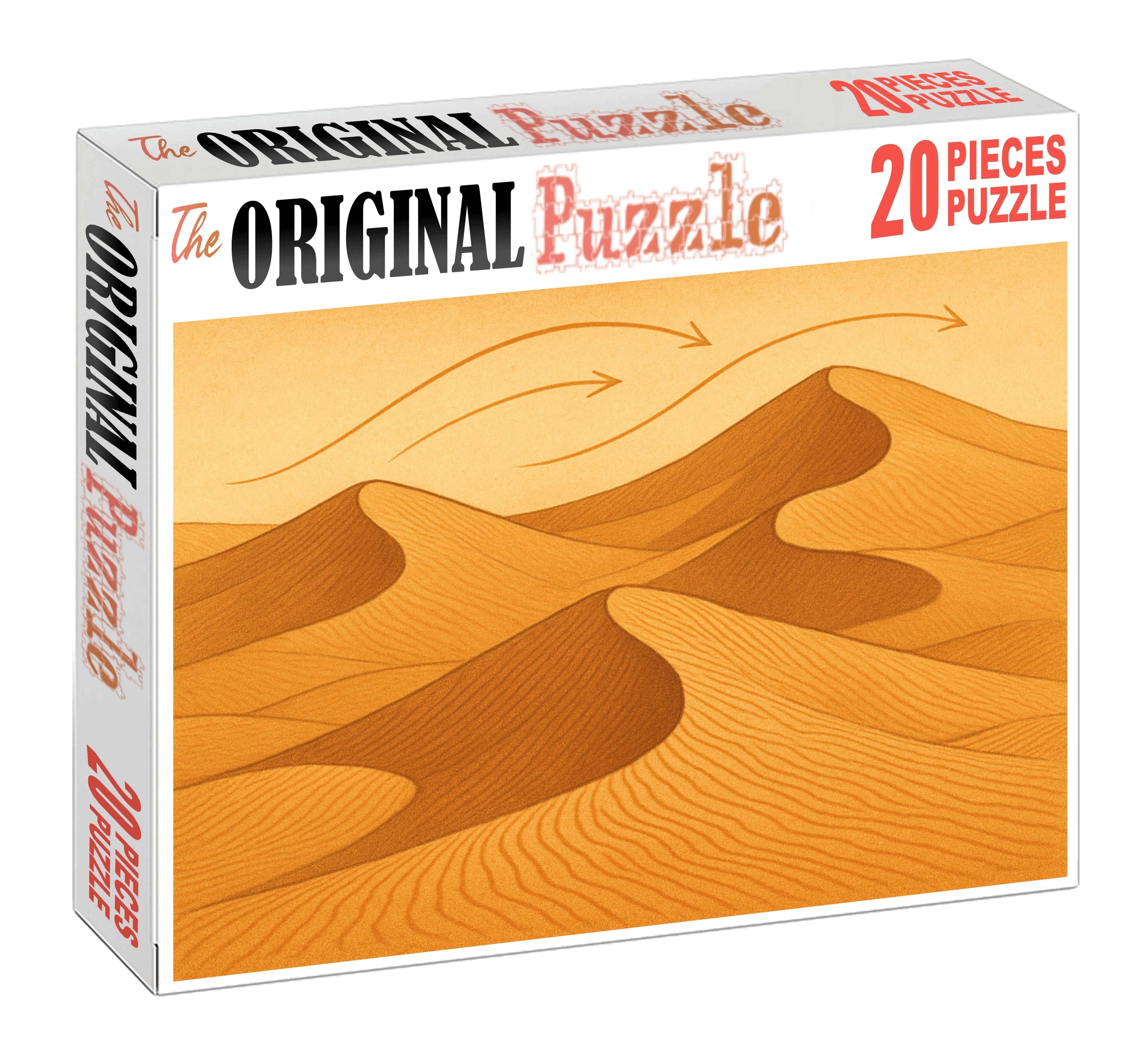 Desert Dune Morphology And Wind Shadow Map Challenging Puzzles