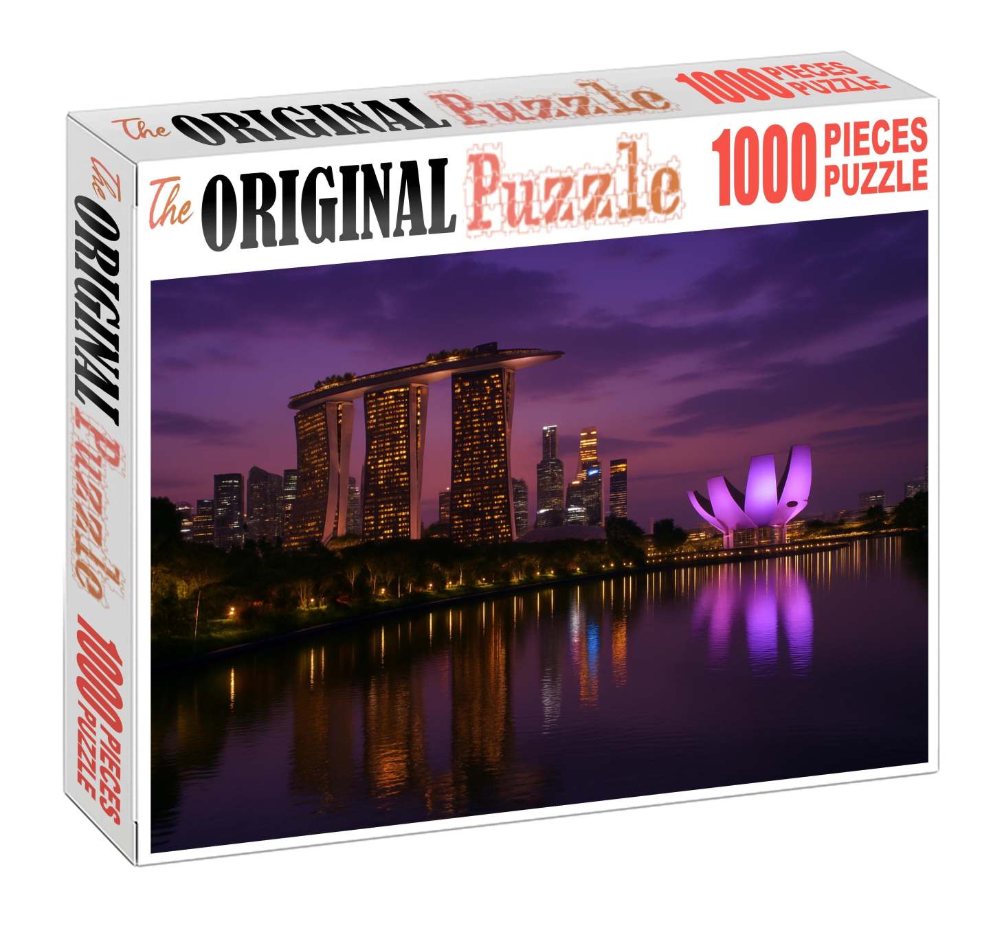Singapore Marina Bay Skyline Futuristic And Green Urban Vision Mini Puzzle