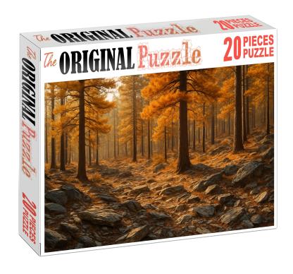 Amber Pine Slopes Premium Puzzle Pieces