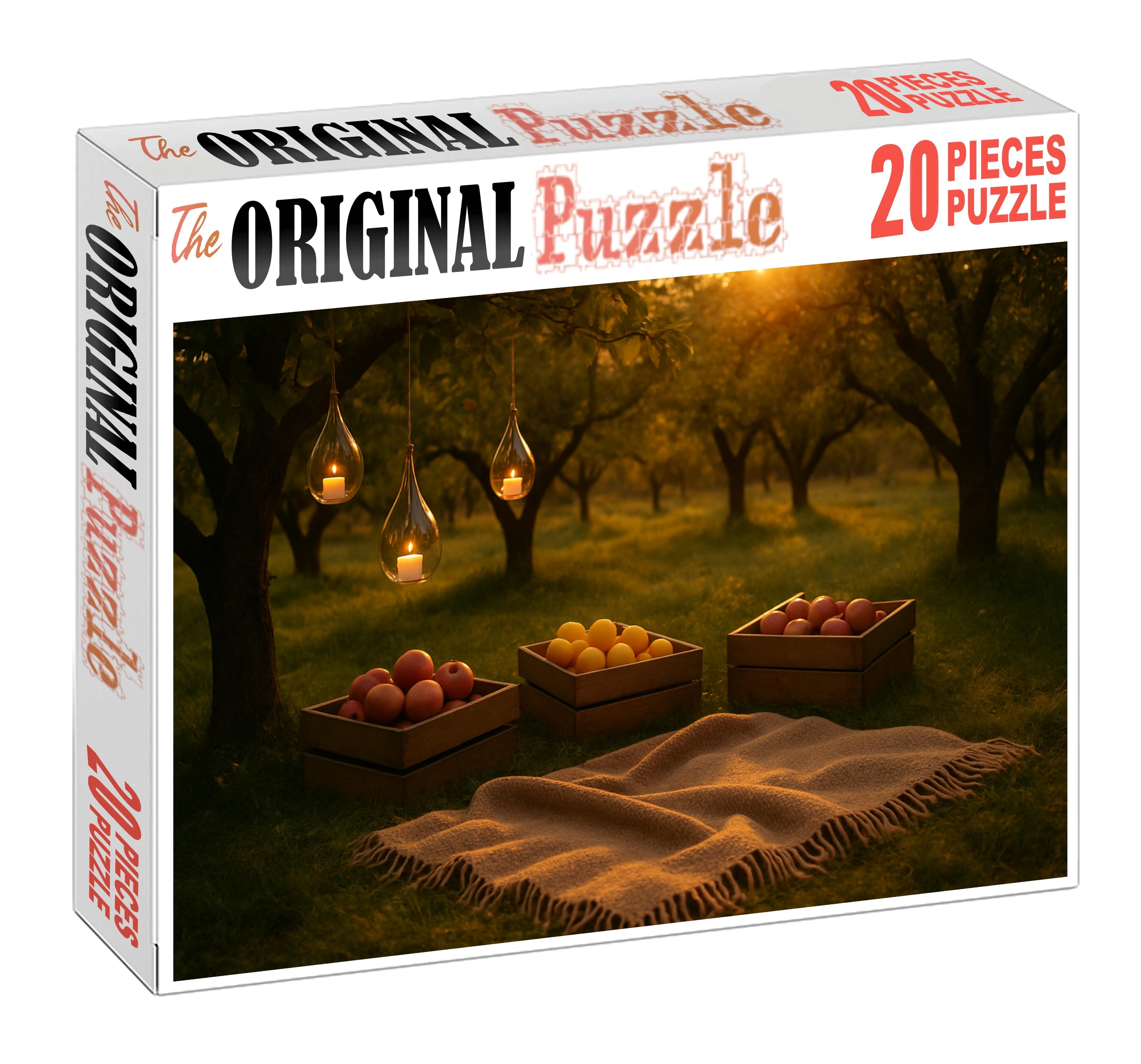 Golden Evening Orchard Custom Jigsaw Puzzle