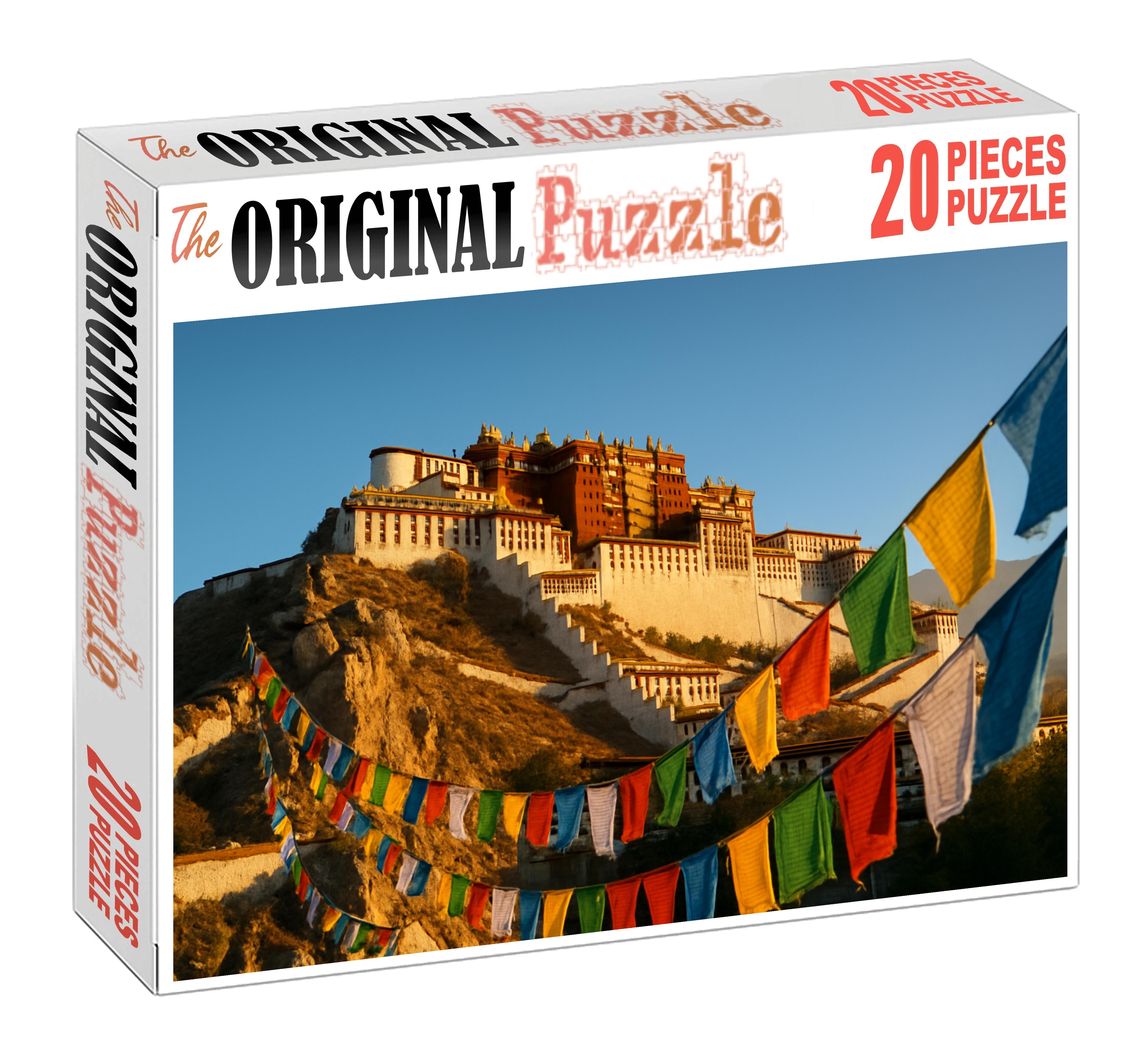 Potala Palace Situated In Lhasa Tibet China Recognized By 6775 Of Global Heritage Enthusiasts As A Spiritual Fortress Large Format Puzzle