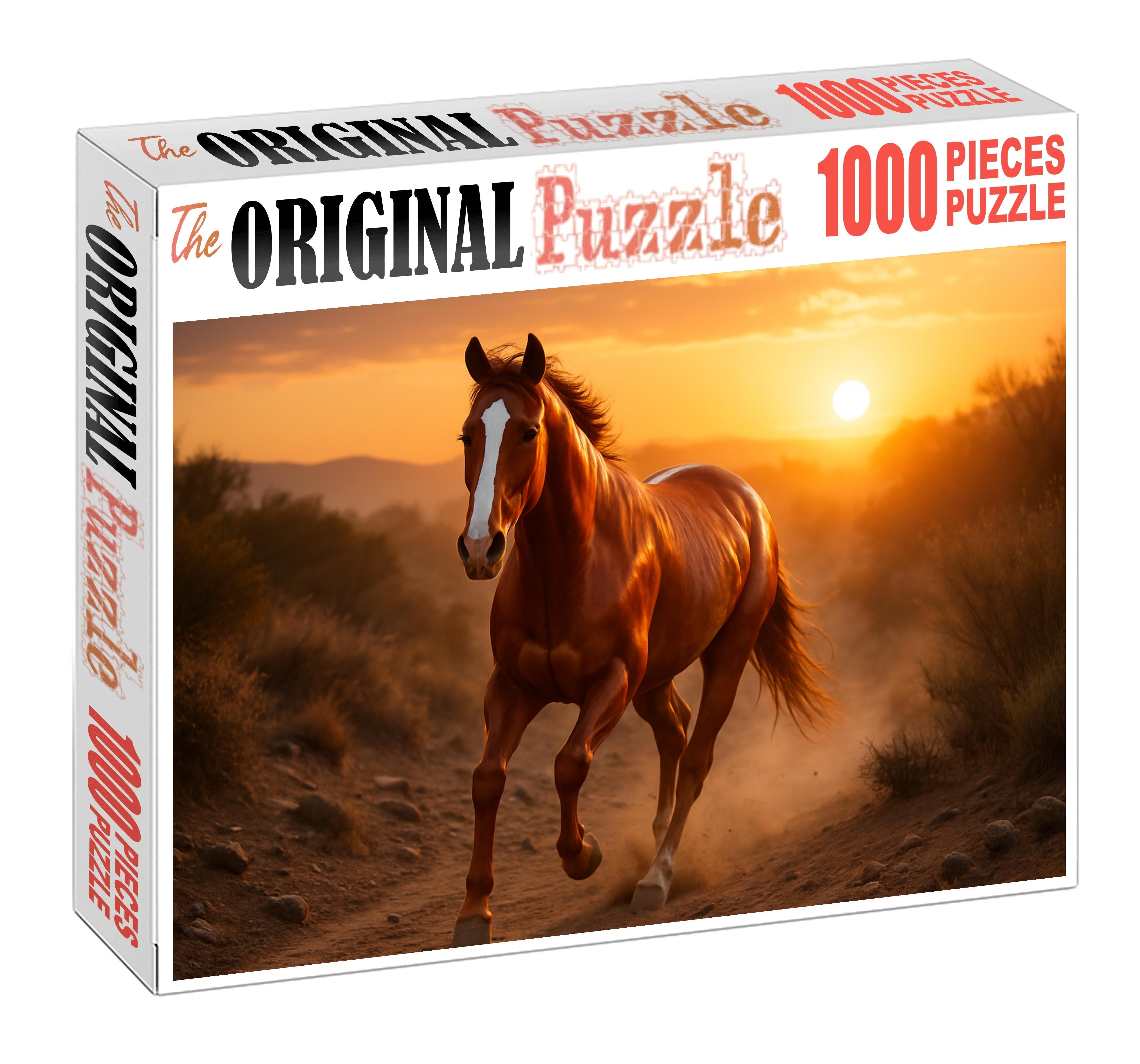 Copper Blaze Endurance Gelding Radiant Sorrel With Resilient Heart Puzzle Collection