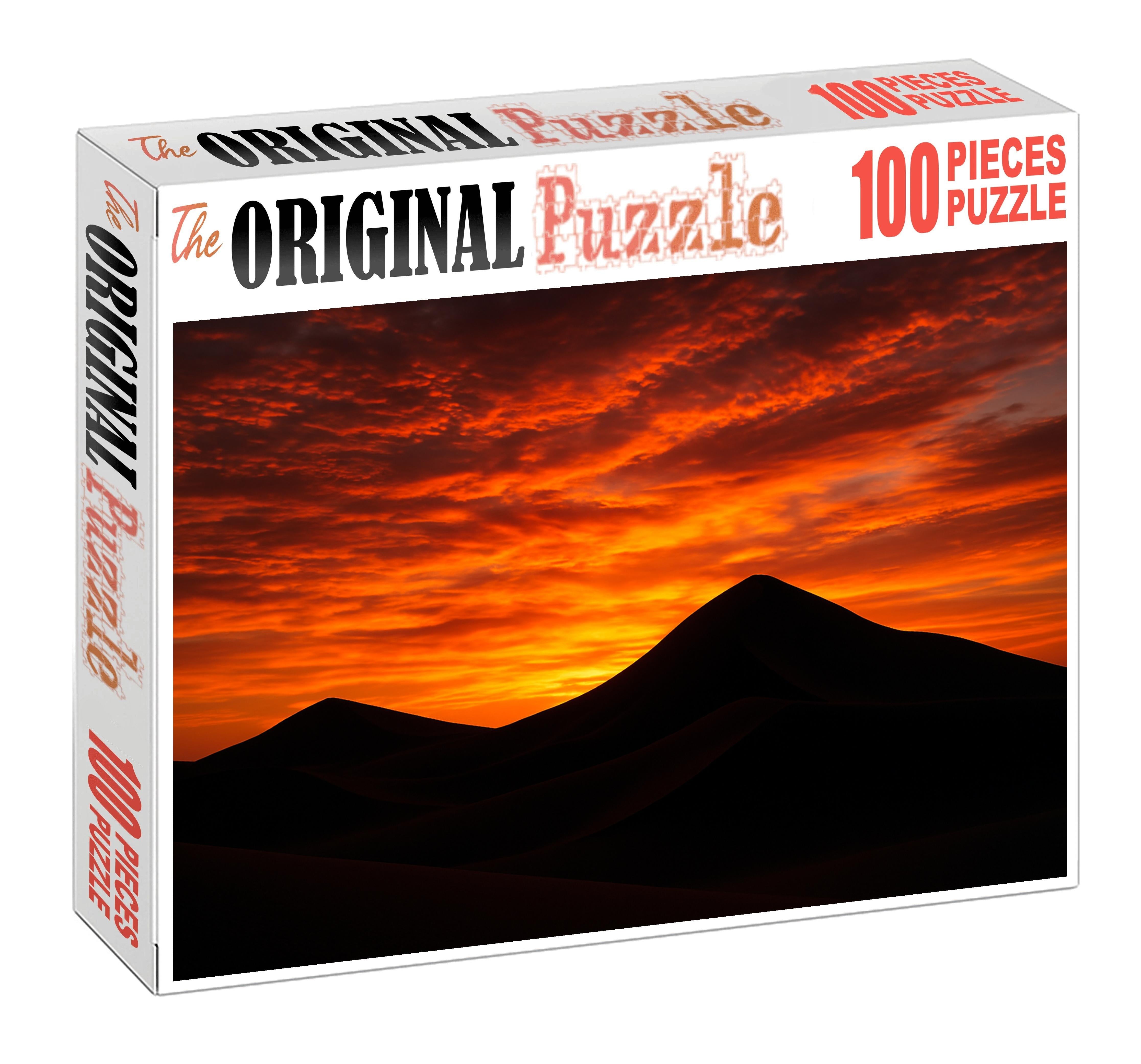 Sunset Dunes Silhouette Easy Puzzles