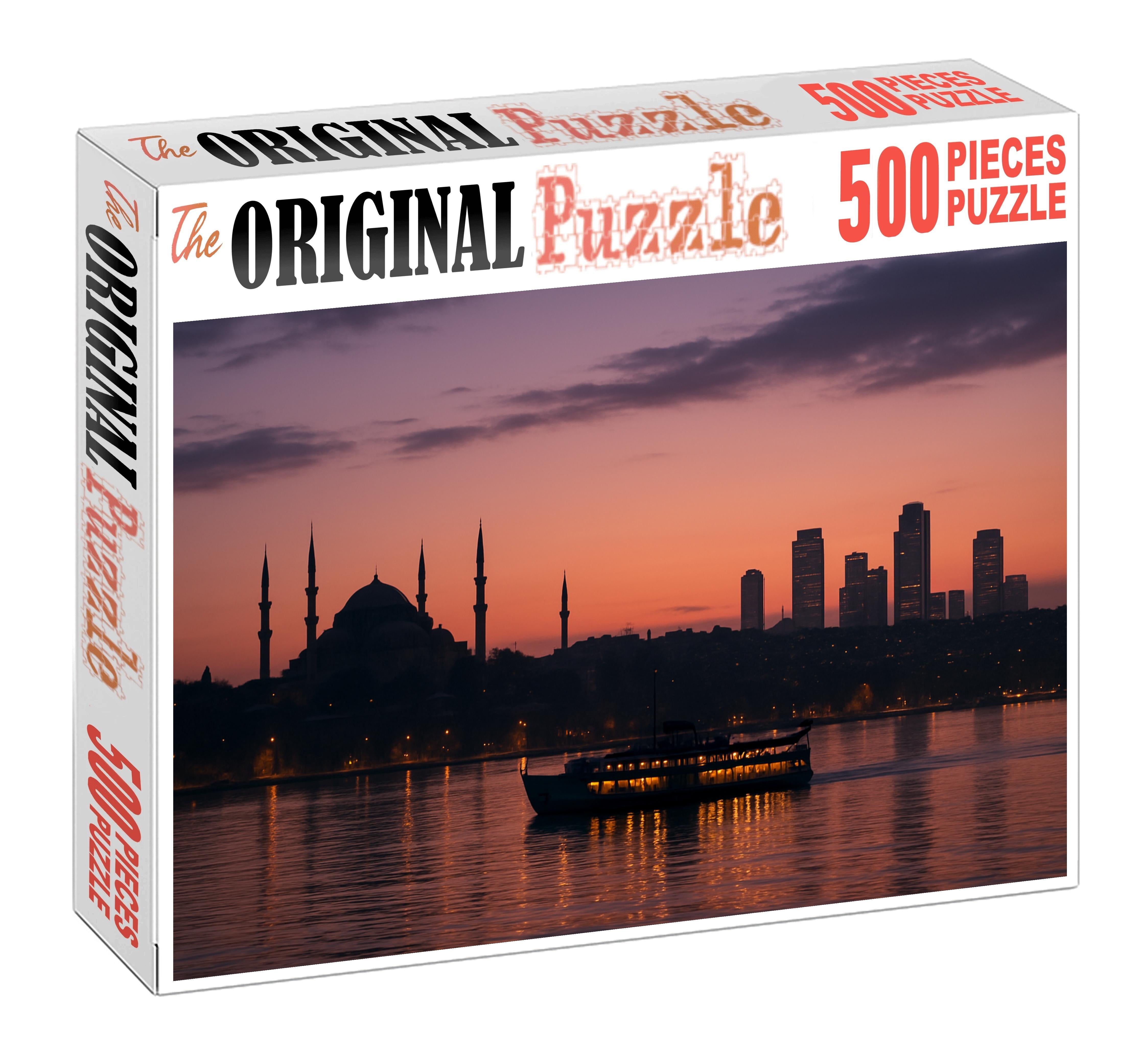 Istanbul Bosphorus Skyline A Historic Crossroad Of Continents 100 Piece Puzzle