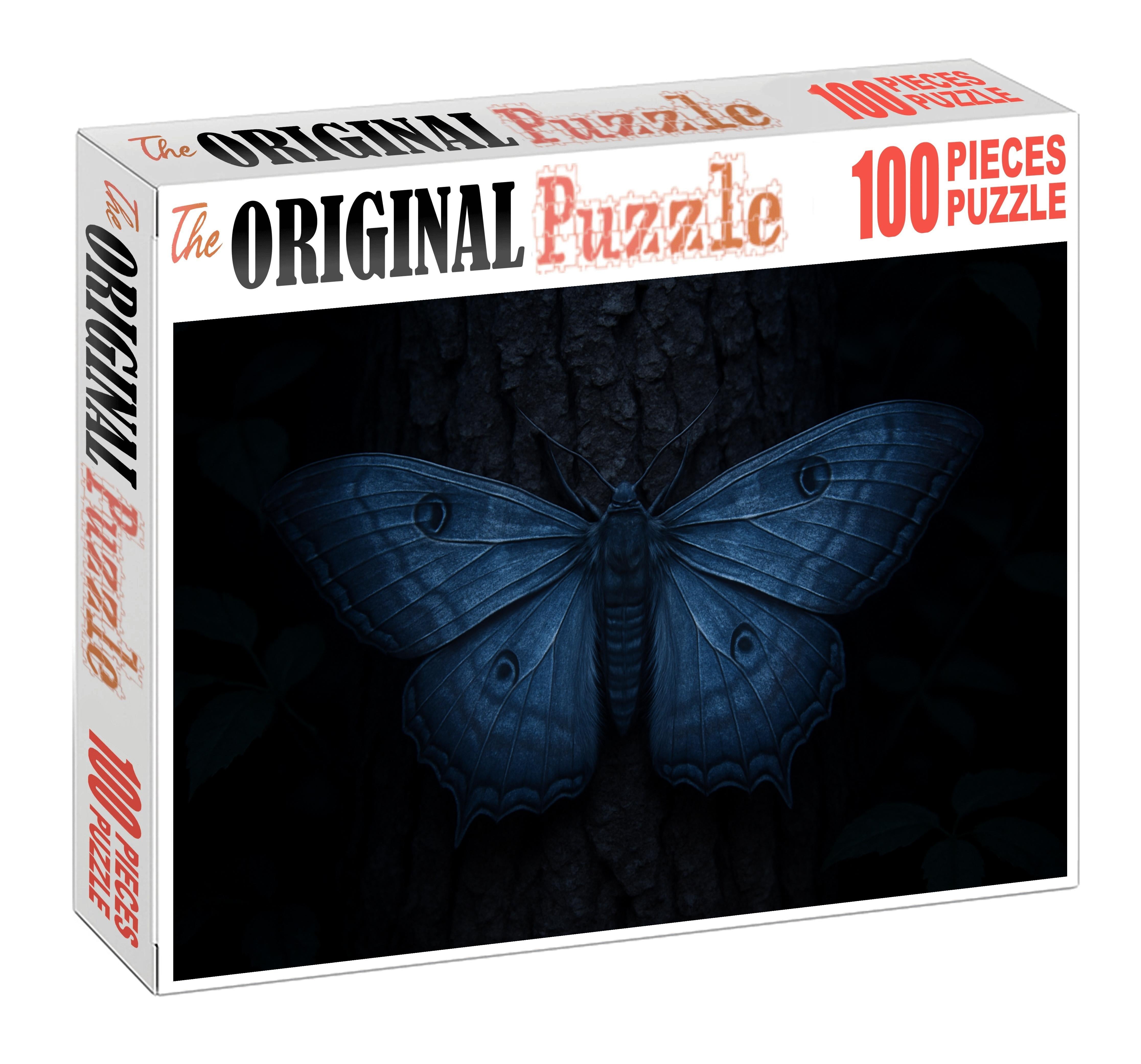 Celestial Veil Moth Ethereal Night Flyer With Iridescent Wings And Camouflage Patterns Premium Puzzle Pieces