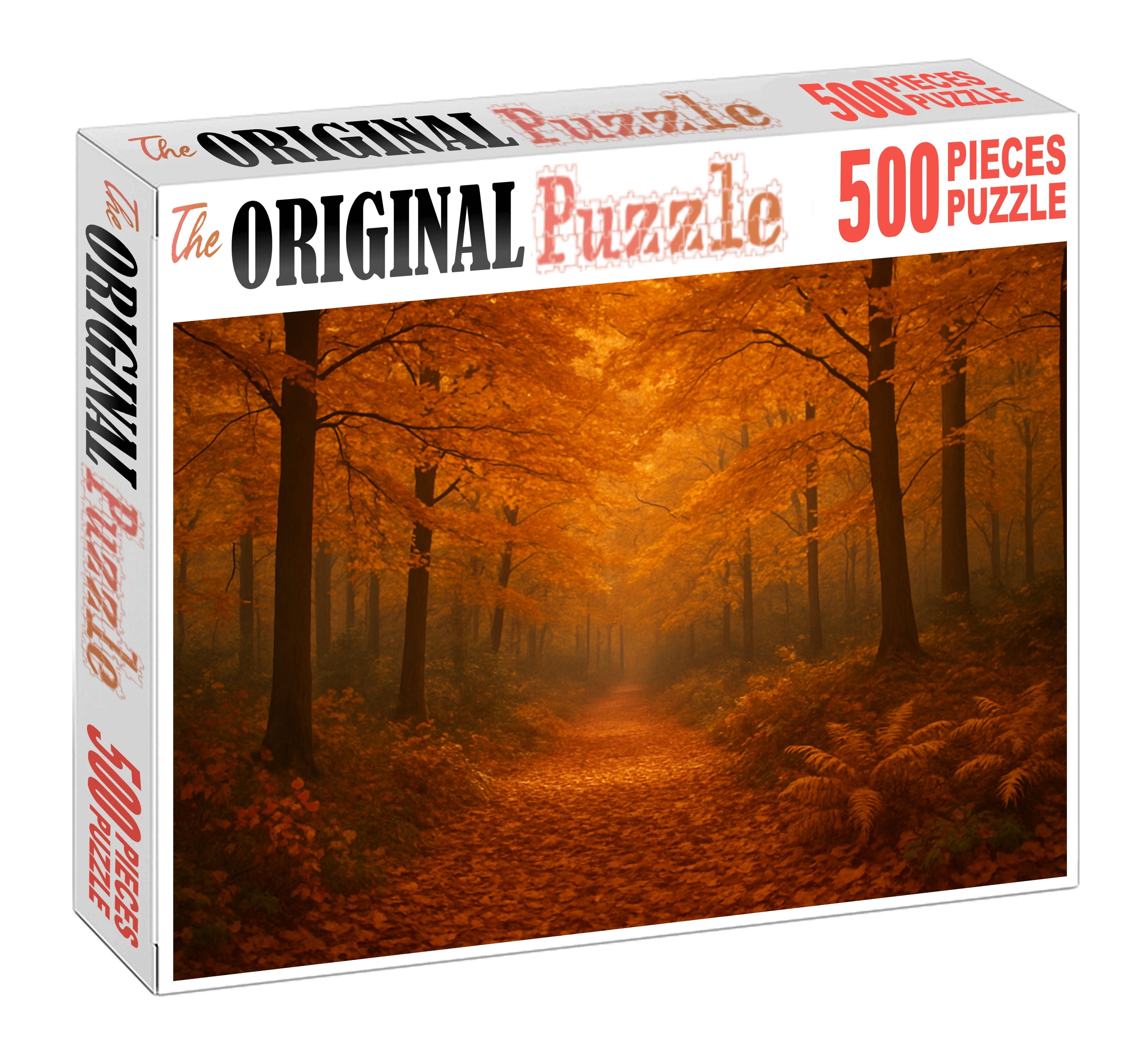 Amber Leaf Hollow Puzzle For Kids