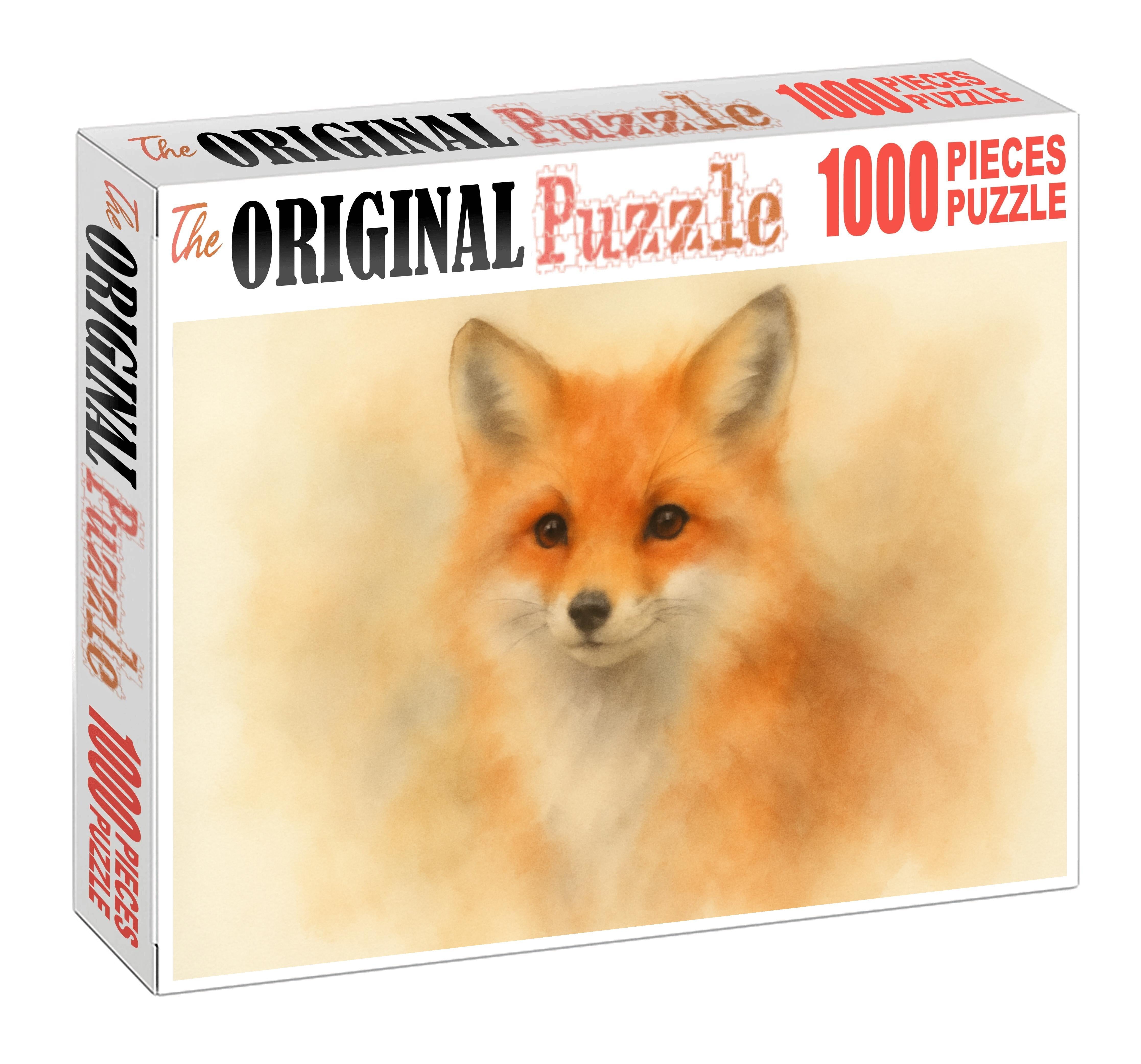 Whimsical Animal Portrait Soft Pastel Sketch Of A Fox Challenging Puzzles
