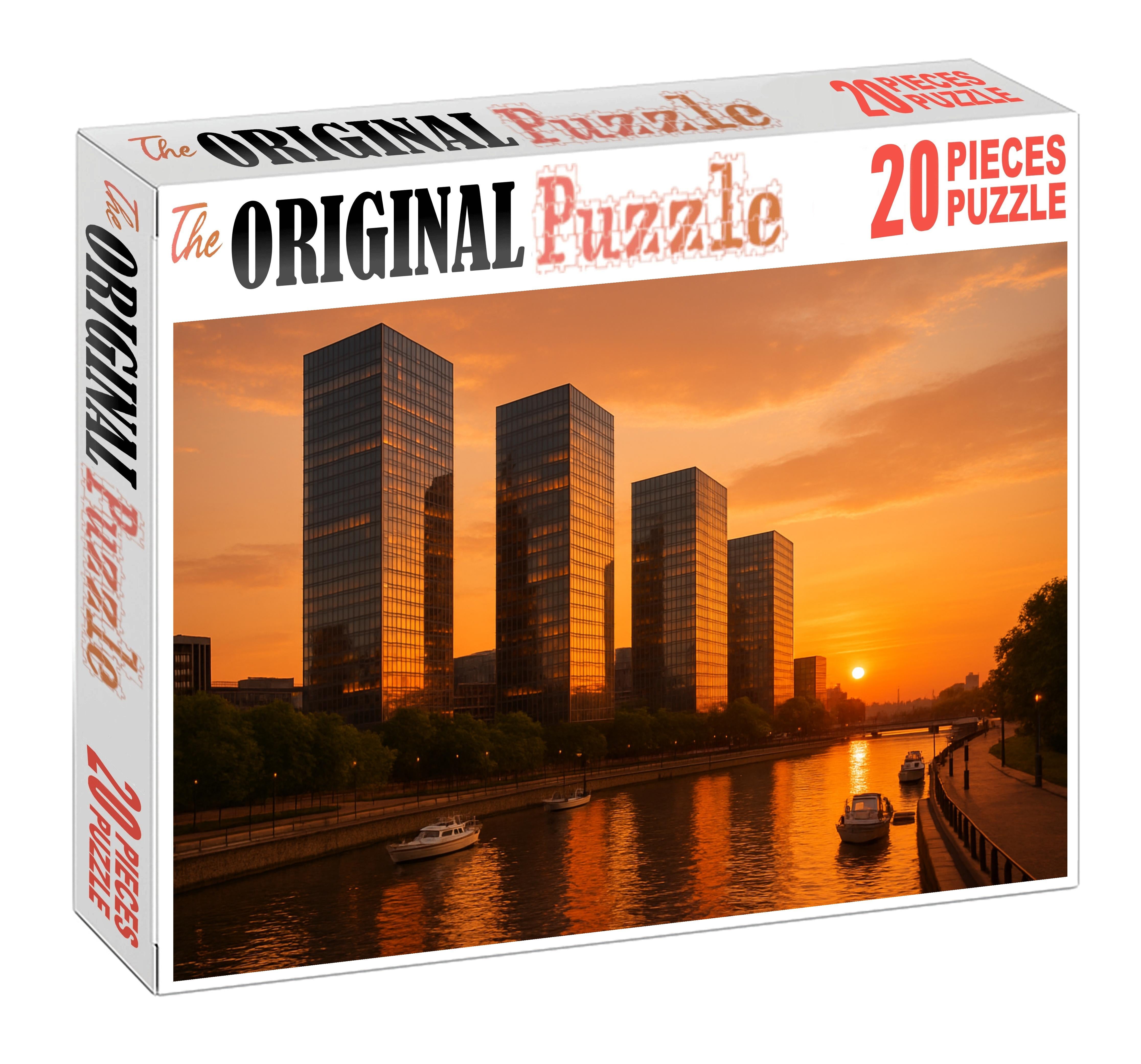Buenos Aires Puerto Madero Skyline Modern Luxury With Riverfront Glamour 300 Piece Puzzle