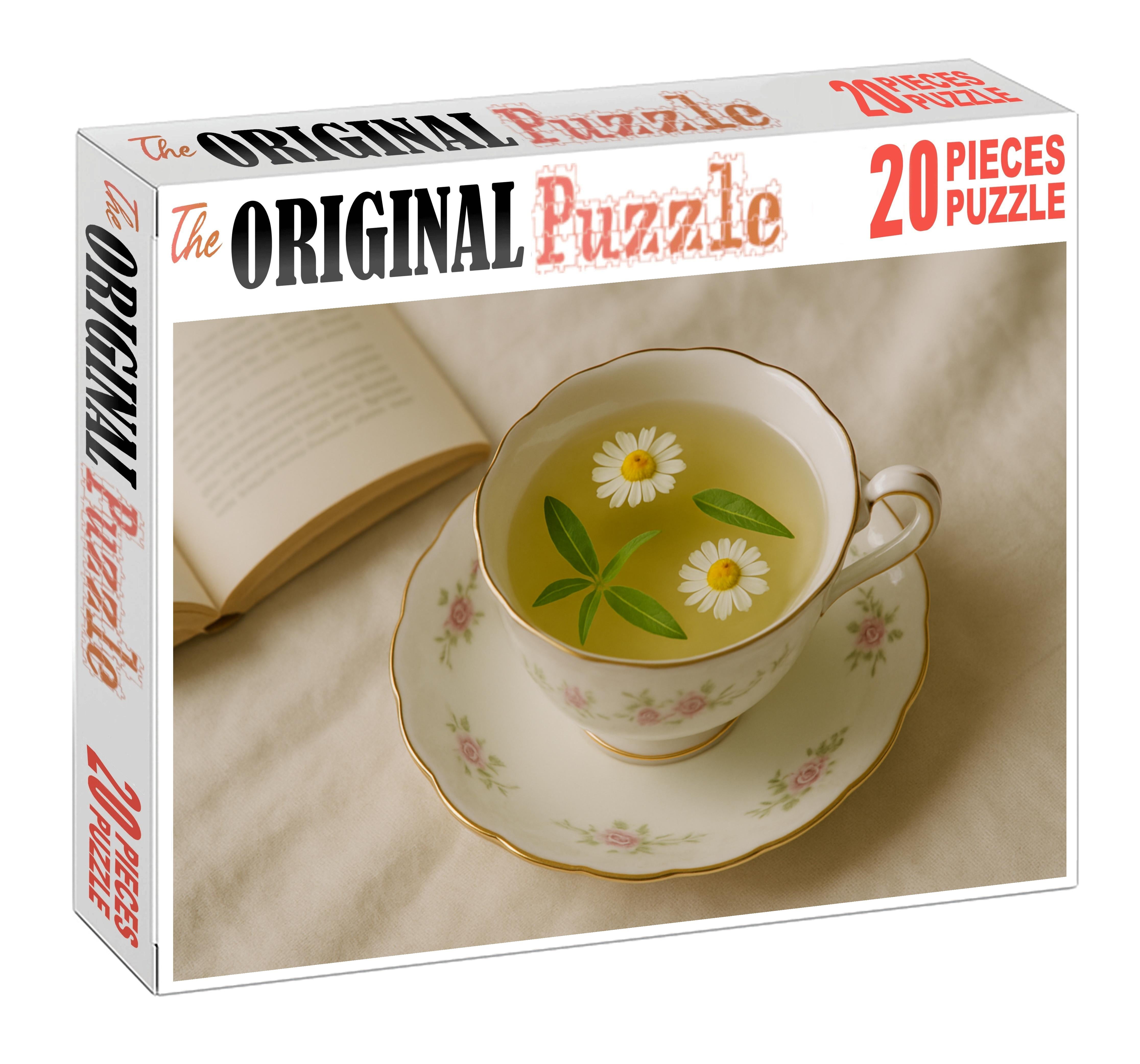Serene Meadow Light Green Tea With Chamomile And Lemon Verbena 200 Piece Puzzle