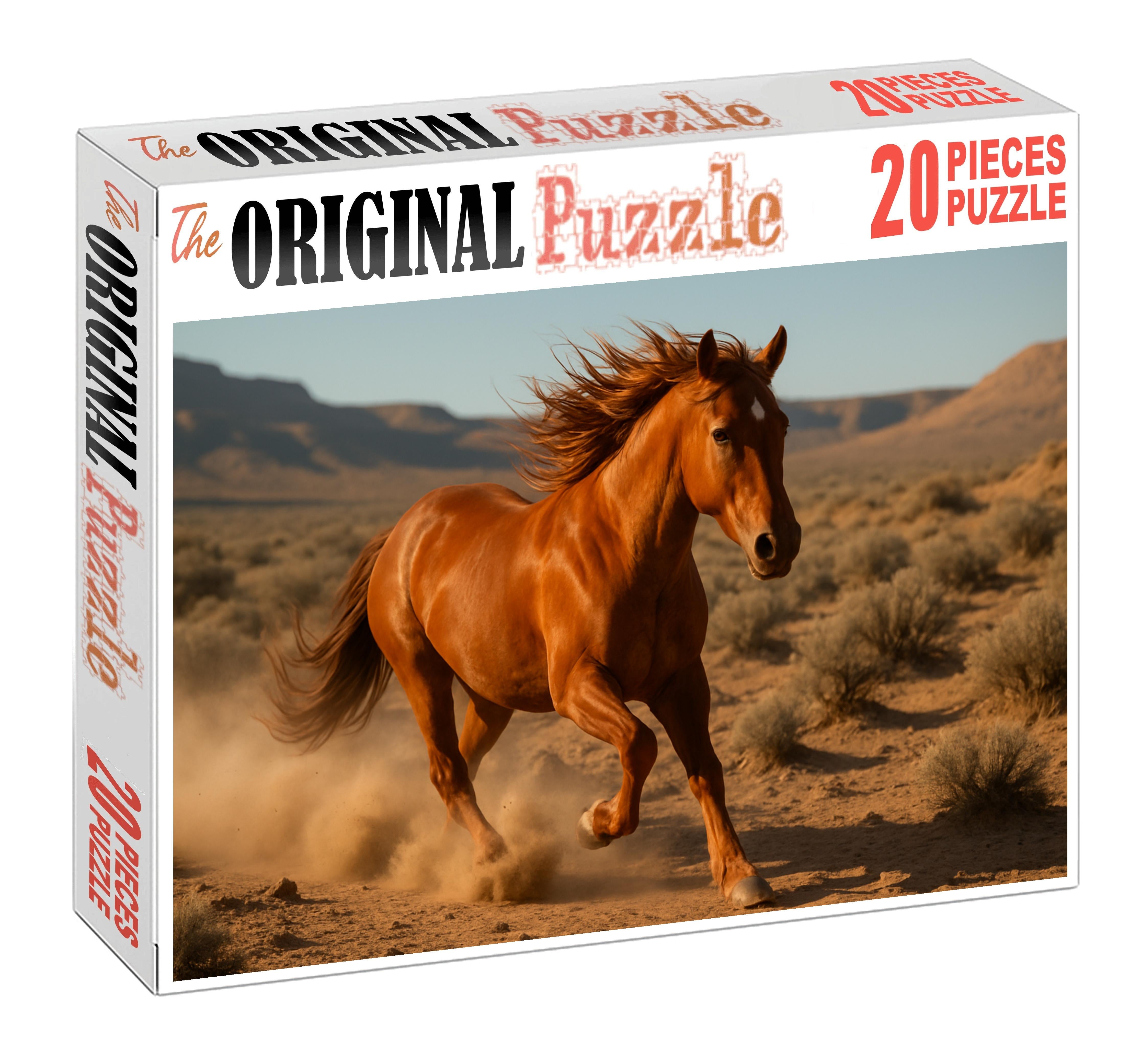 Crimson Flame Intense Sorrel Mustang Mare With Endurance Stamina 500 Piece Puzzle