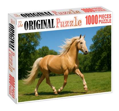 Silver Crest Gaiter Graceful Palomino With Smooth Trot 500 Piece Puzzle
