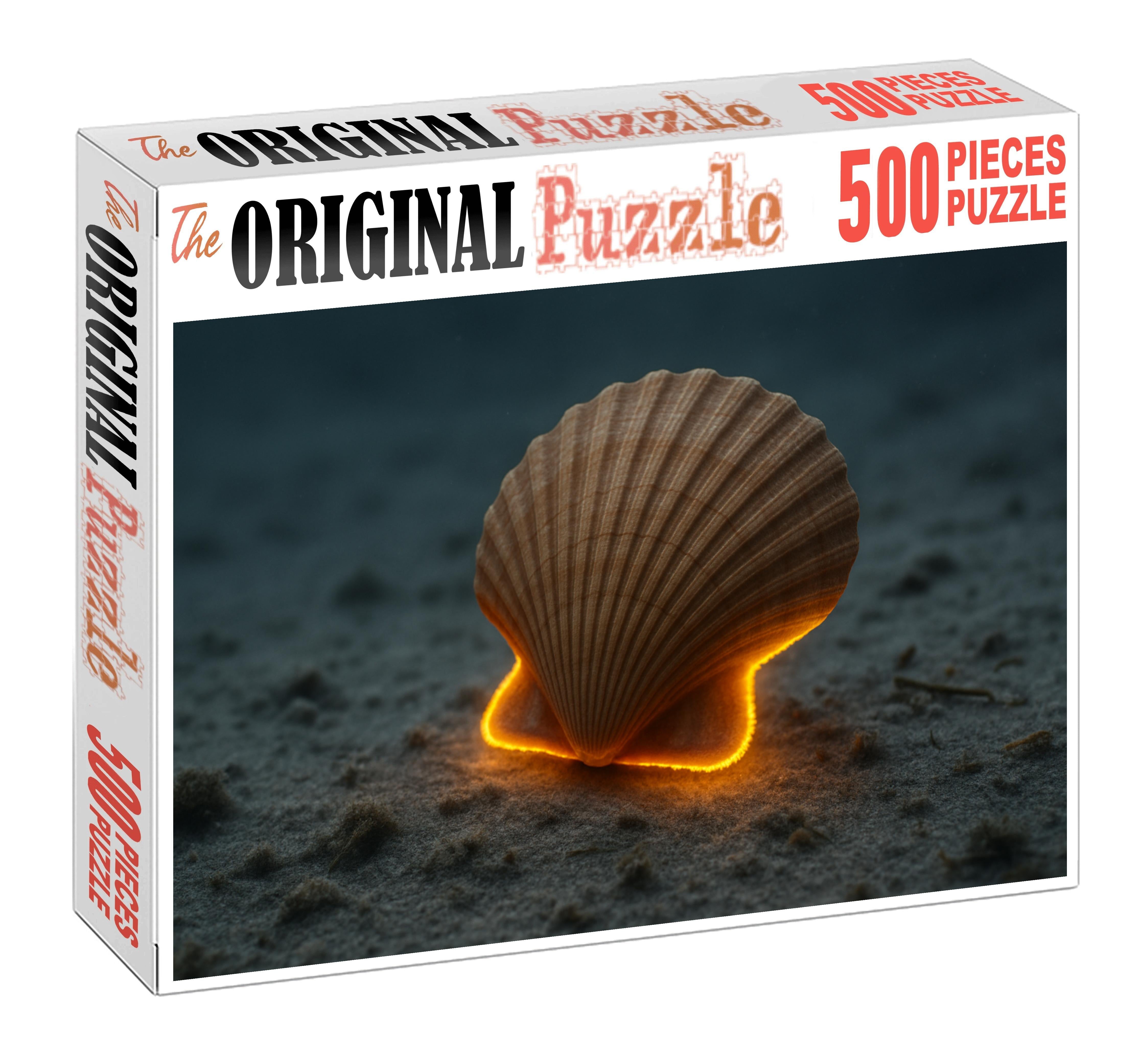 Golden-eyed Deep Scallop Filter-feeder With Bioluminescent Mantle Edge Puzzle Collection