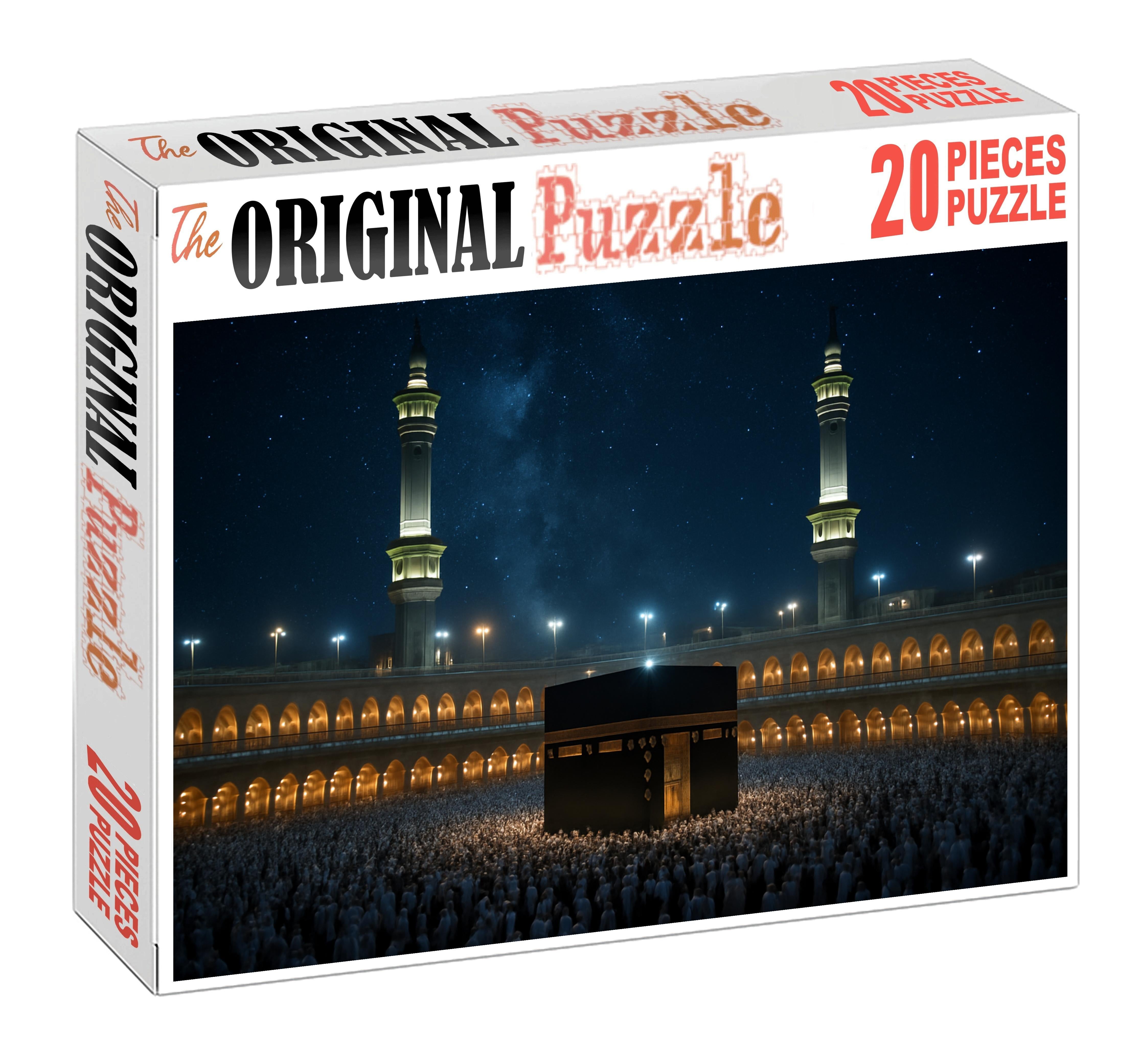 Masjid Al-haram Mecca Saudi Arabia Recognized By 9095 Globally As Islams Holiest Mosque Unique Puzzle Design