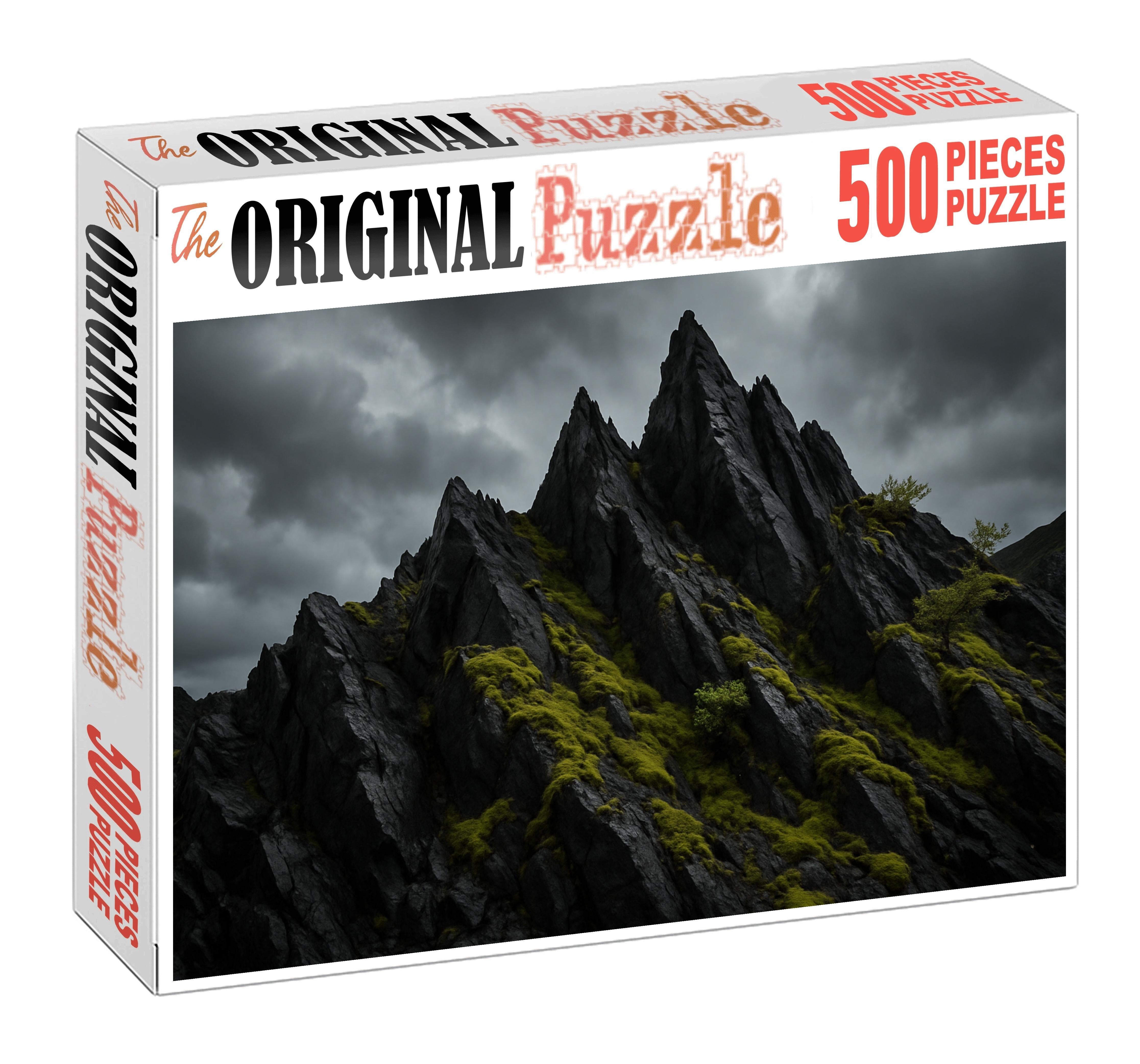 Obsidian Crest Under Stormy Skies Large Format Puzzle