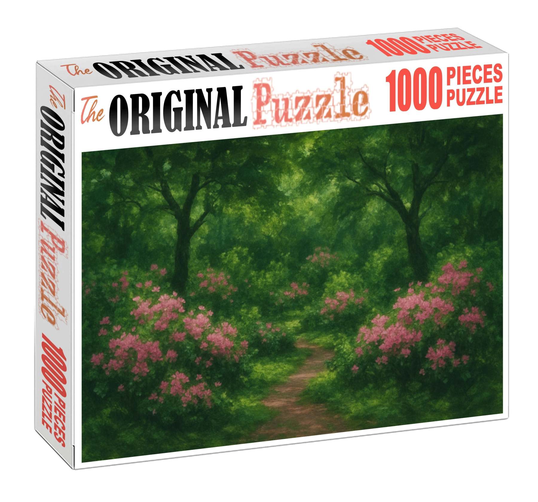 Botanical Garden Scene Soft Pastel And Charcoal Layering Puzzle Challenge