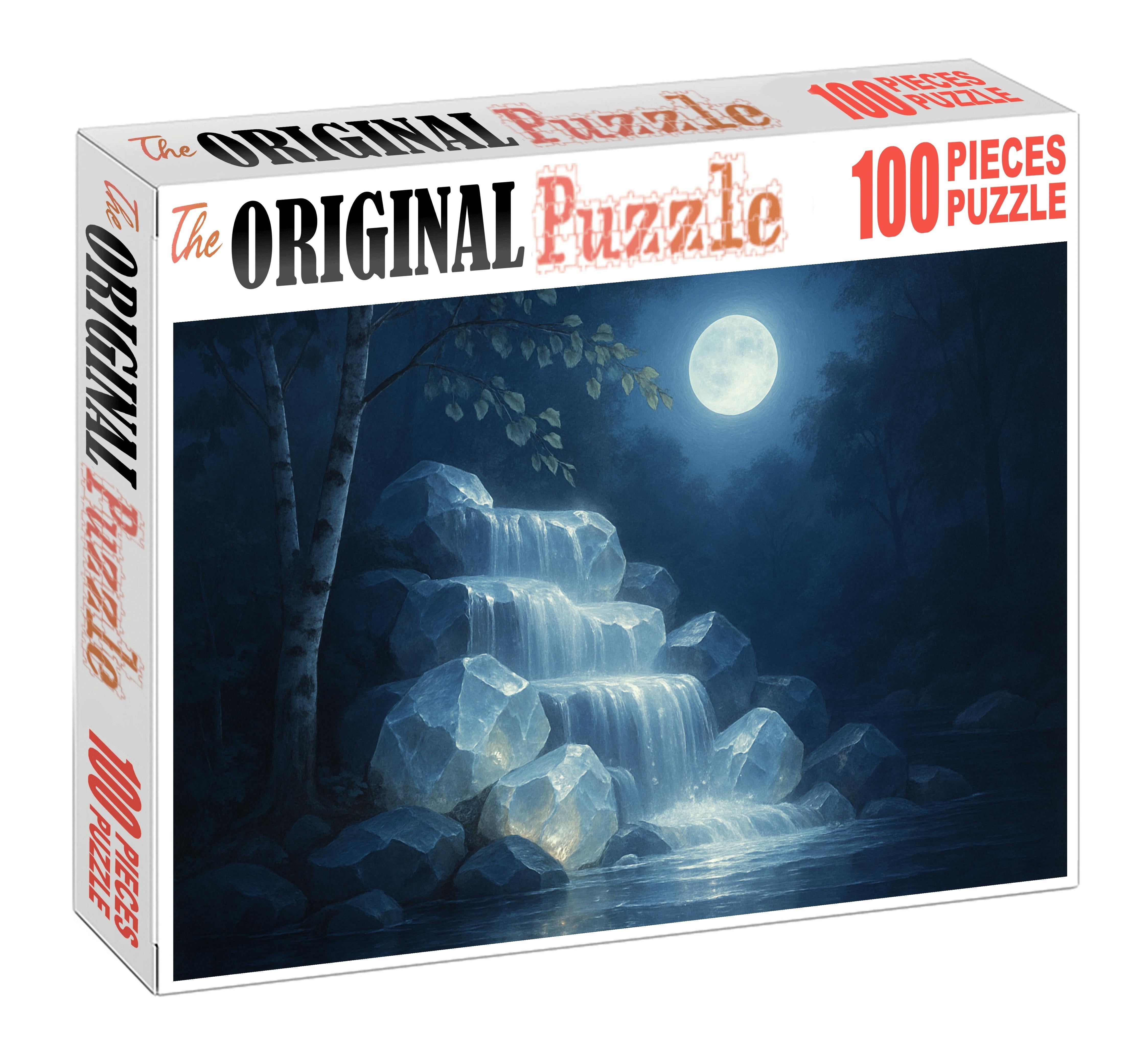 Moonlit Crystal Cascade 100 Piece Puzzle