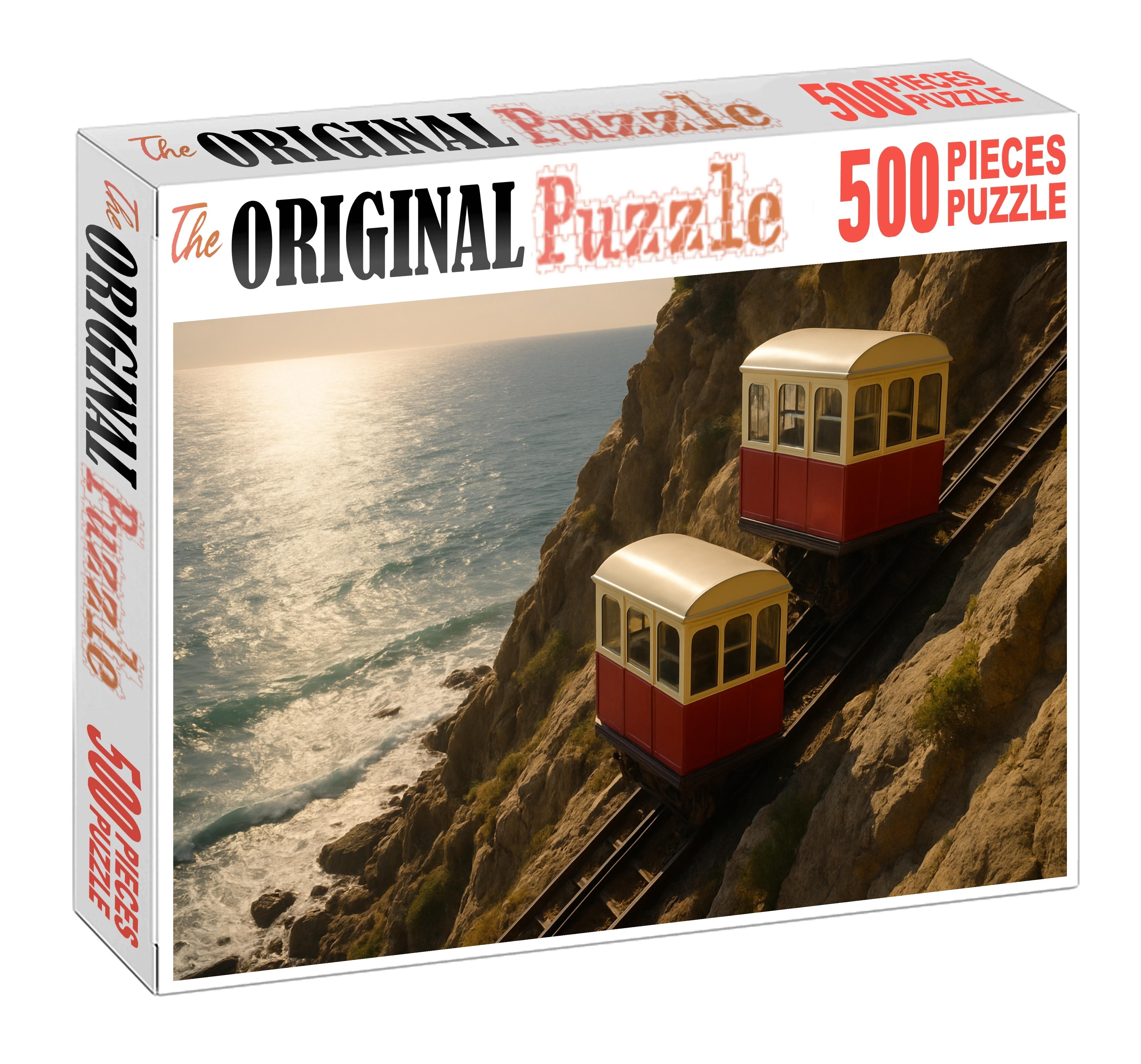 Sunset Coastal Funicular 300 Piece Puzzle