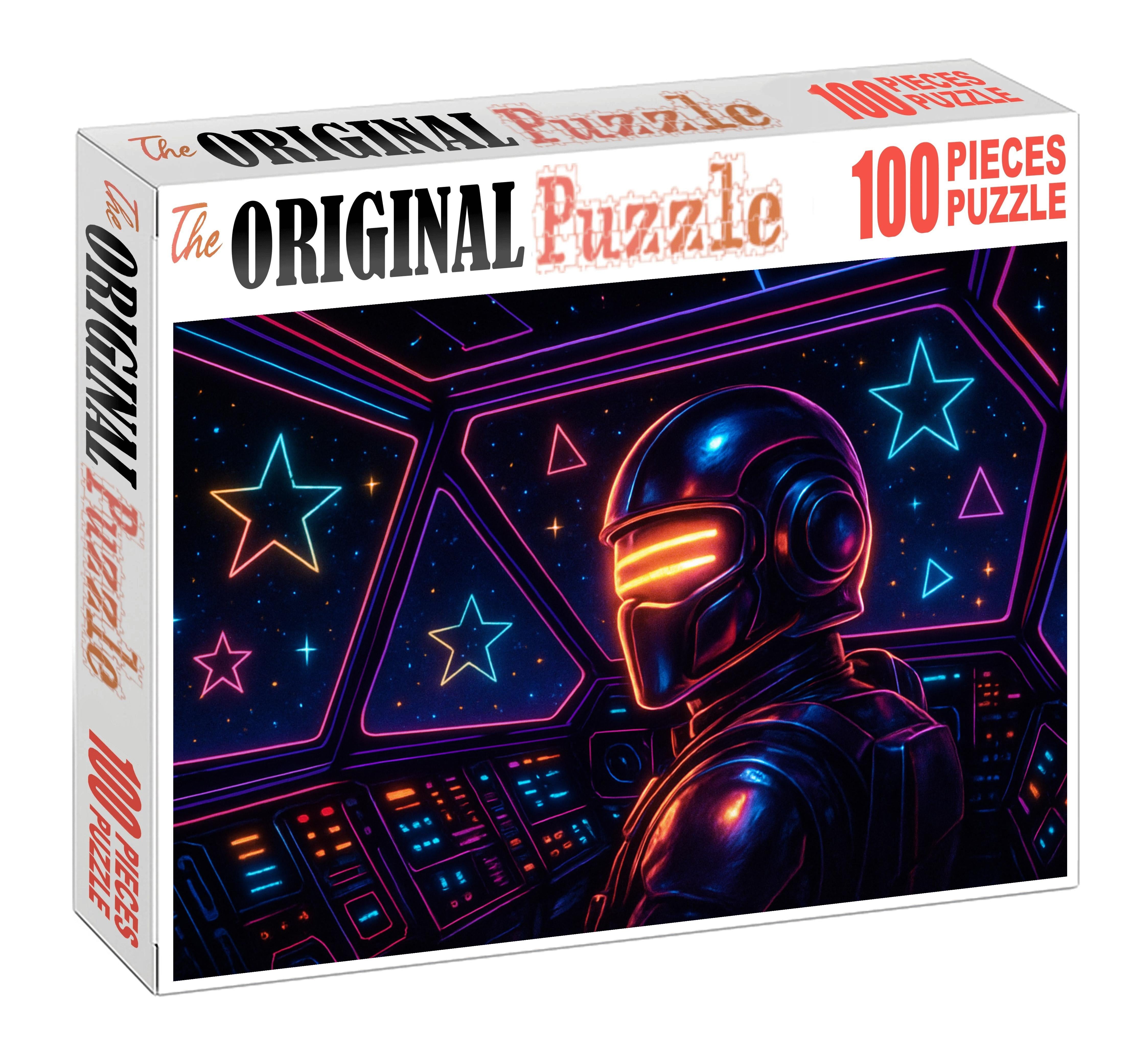 Retro Space Odyssey Synthwave Unique Puzzle Design